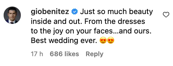 Ein Screenshot eines Kommentars über die Hochzeit von Robin Roberts, gepostet am 10. September 2023 | Quelle: Instagram/robinrobertsgma