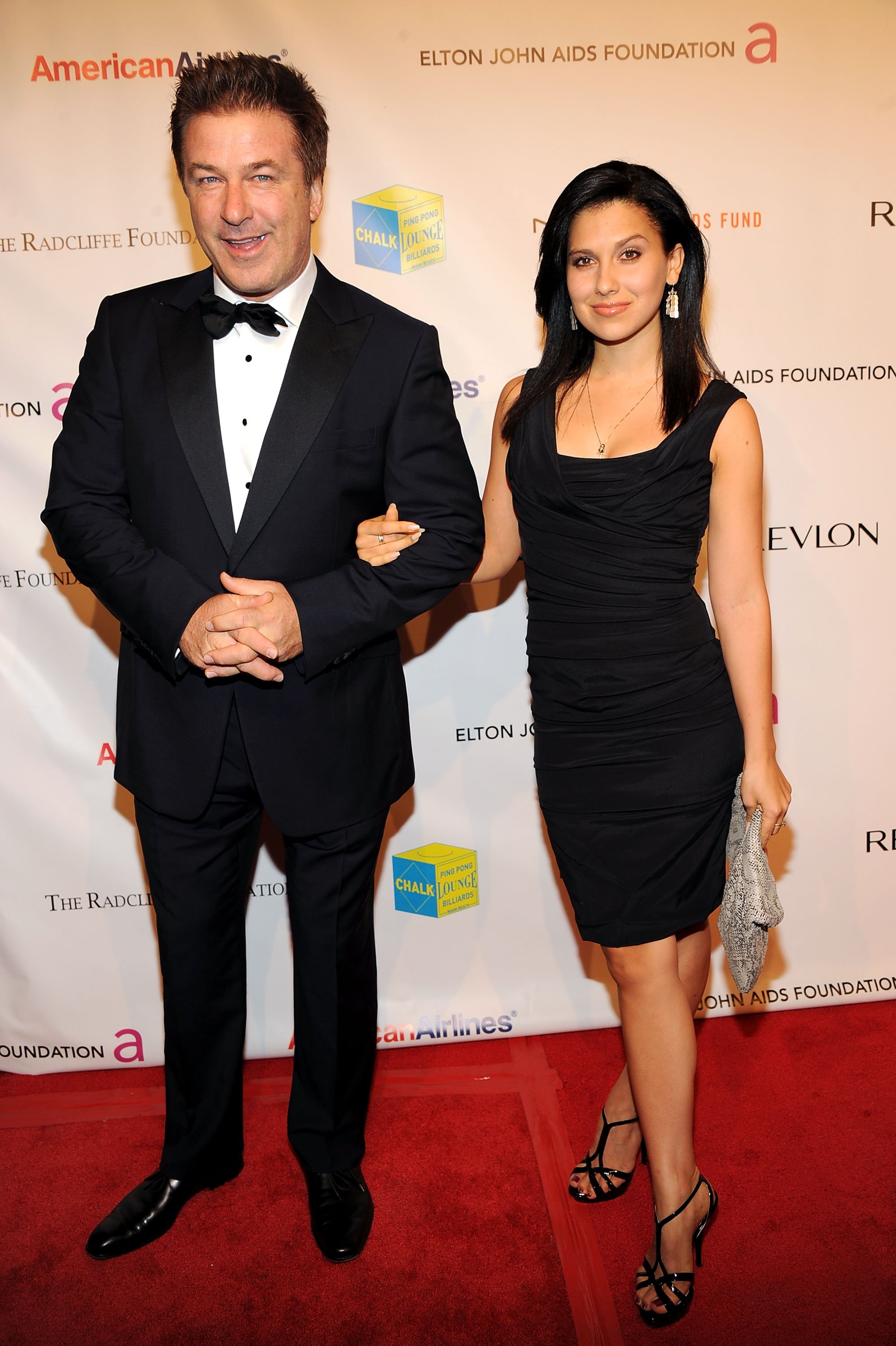 Actor Alec Baldwin and fitness instructor Hilaria Thomas attending the 10th Annual Elton John AIDS Foundation's "An Enduring Vision" benefit at Cipriani Wall Street on October 26, 2011 in New York City. | Source: Getty Images