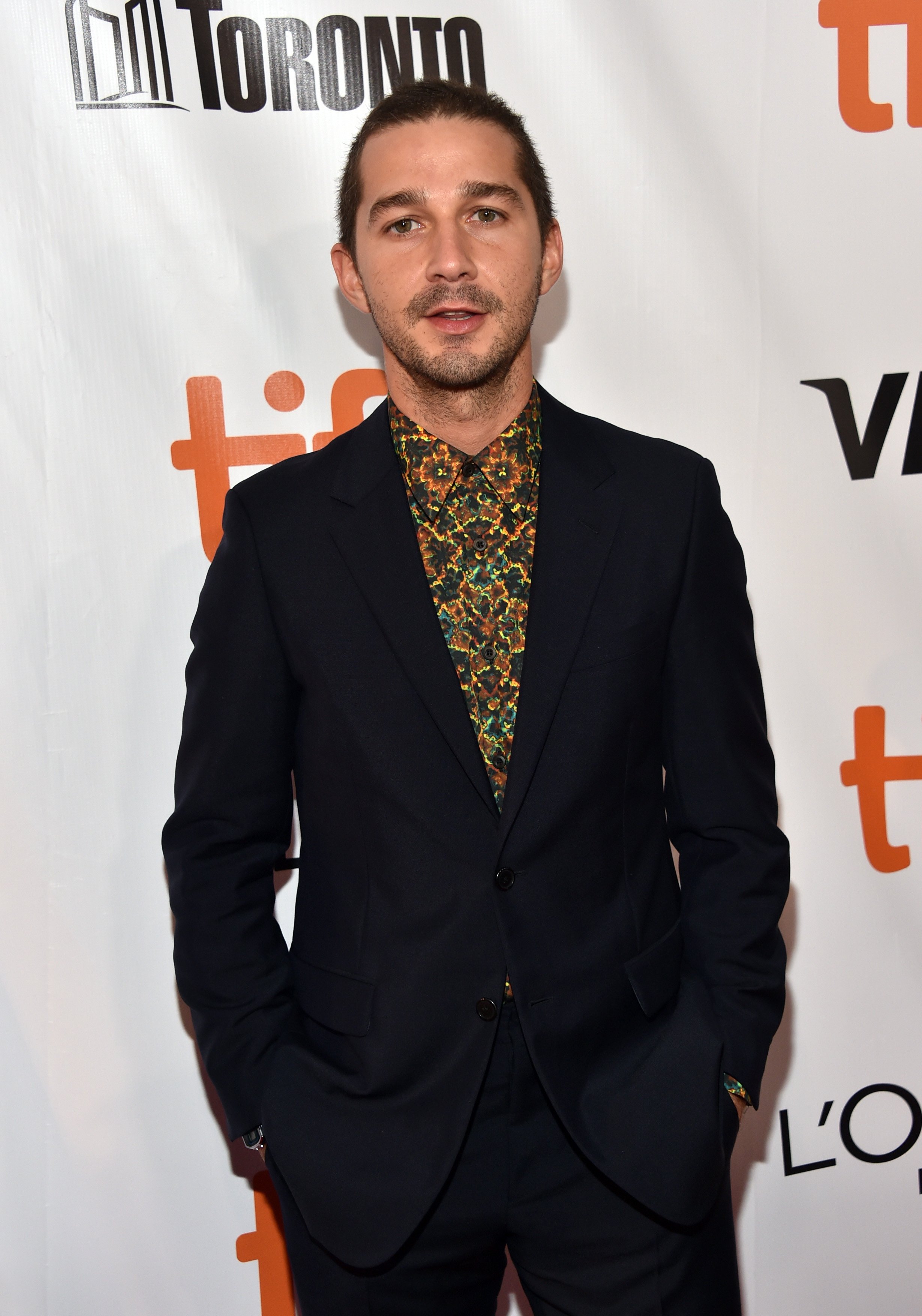 Shia LaBeouf at the “Borg/McEnroe” premiere on September 7, 2017 in Toronto. | Source: Getty Images