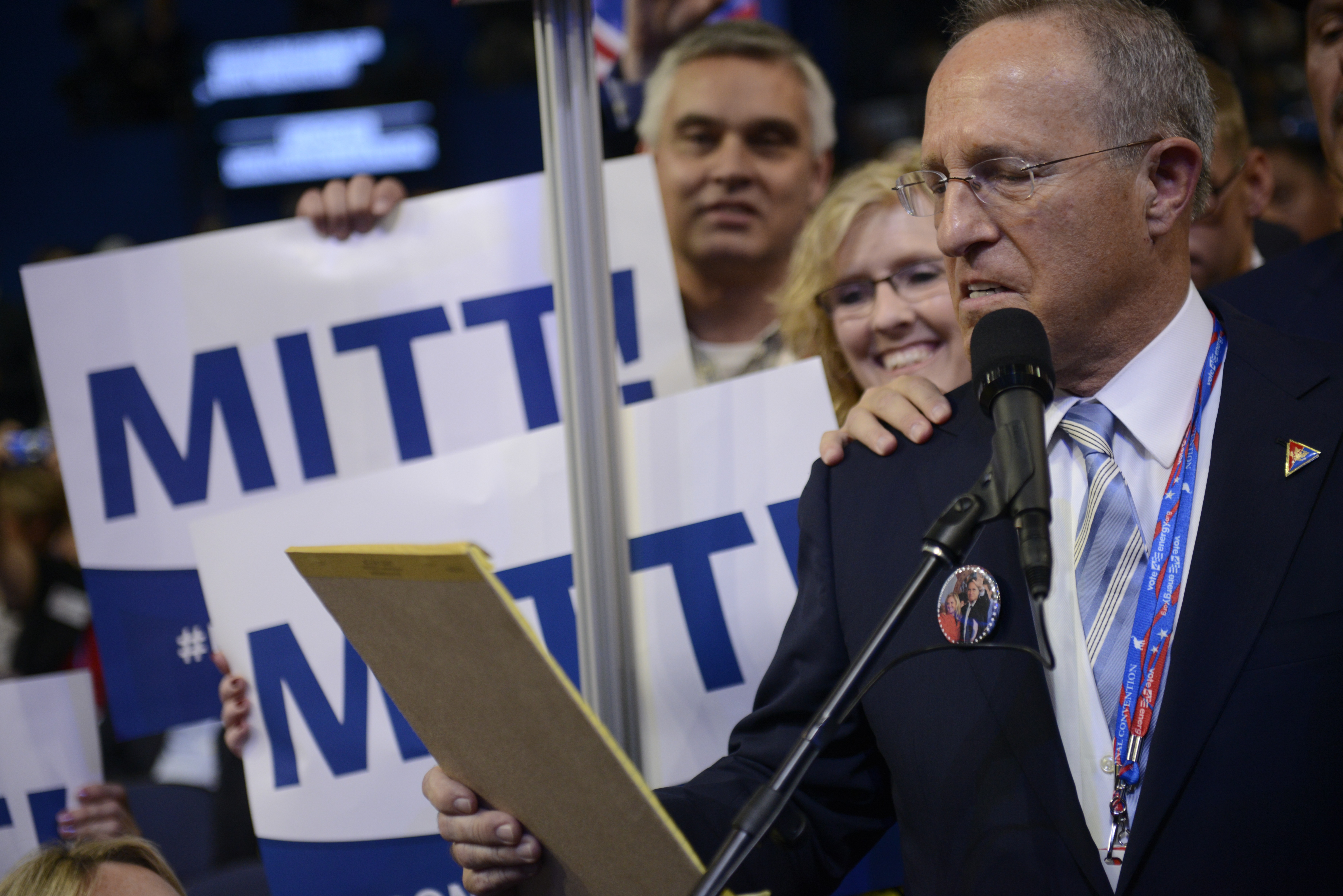 Scott Romney at the Tampa Bay Times Forum in Florida, on August 28, 2012 during the Republican National Convention | Source: Getty Images