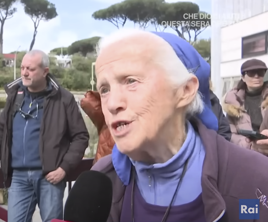 Sister Genevieve during an interview. | Source: YouTube/Rai