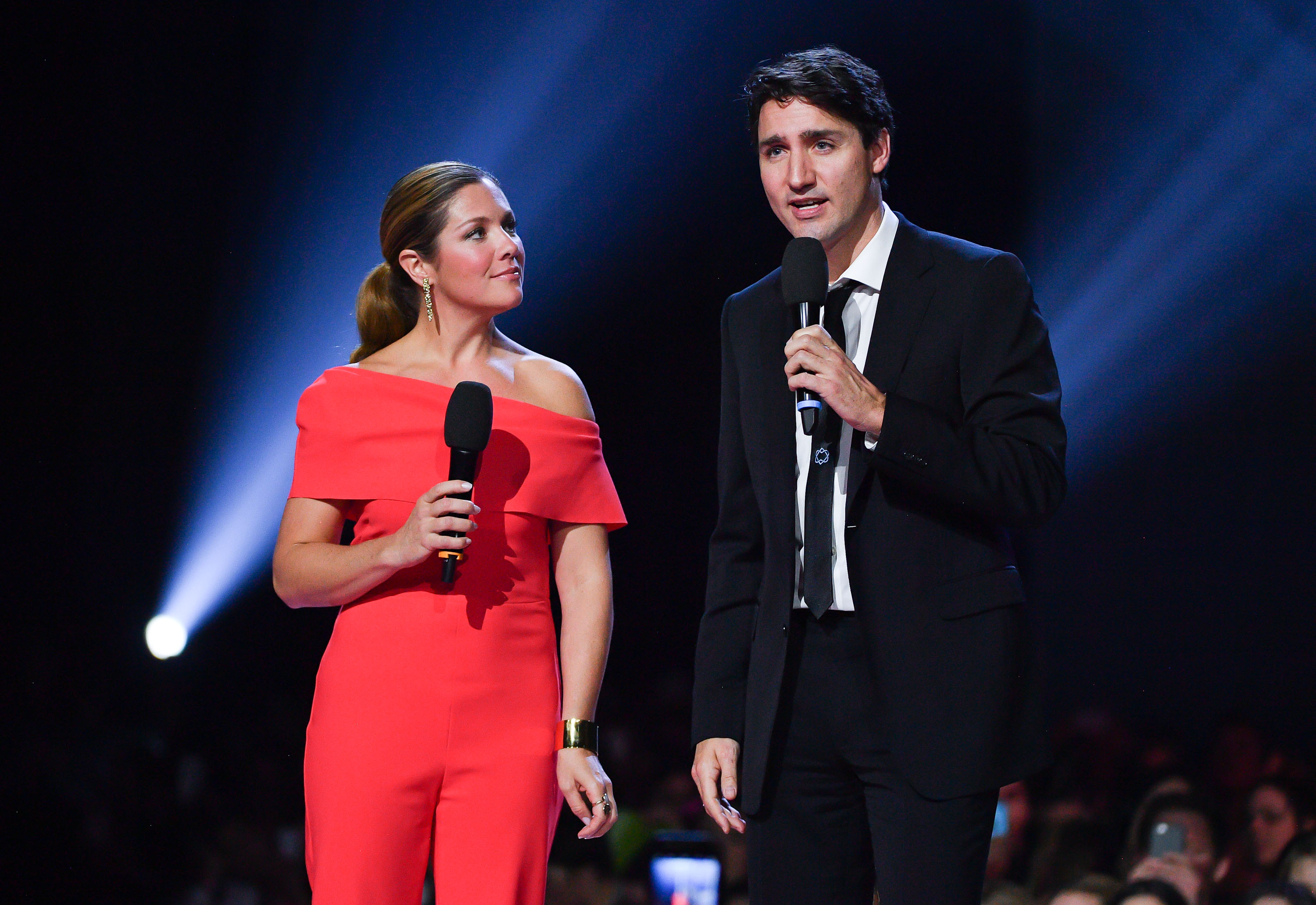 Sophie and Justin Trudeau speaking at the Juno Awards in Ottawa, Canada on April 2, 2017. | Source: Getty Images