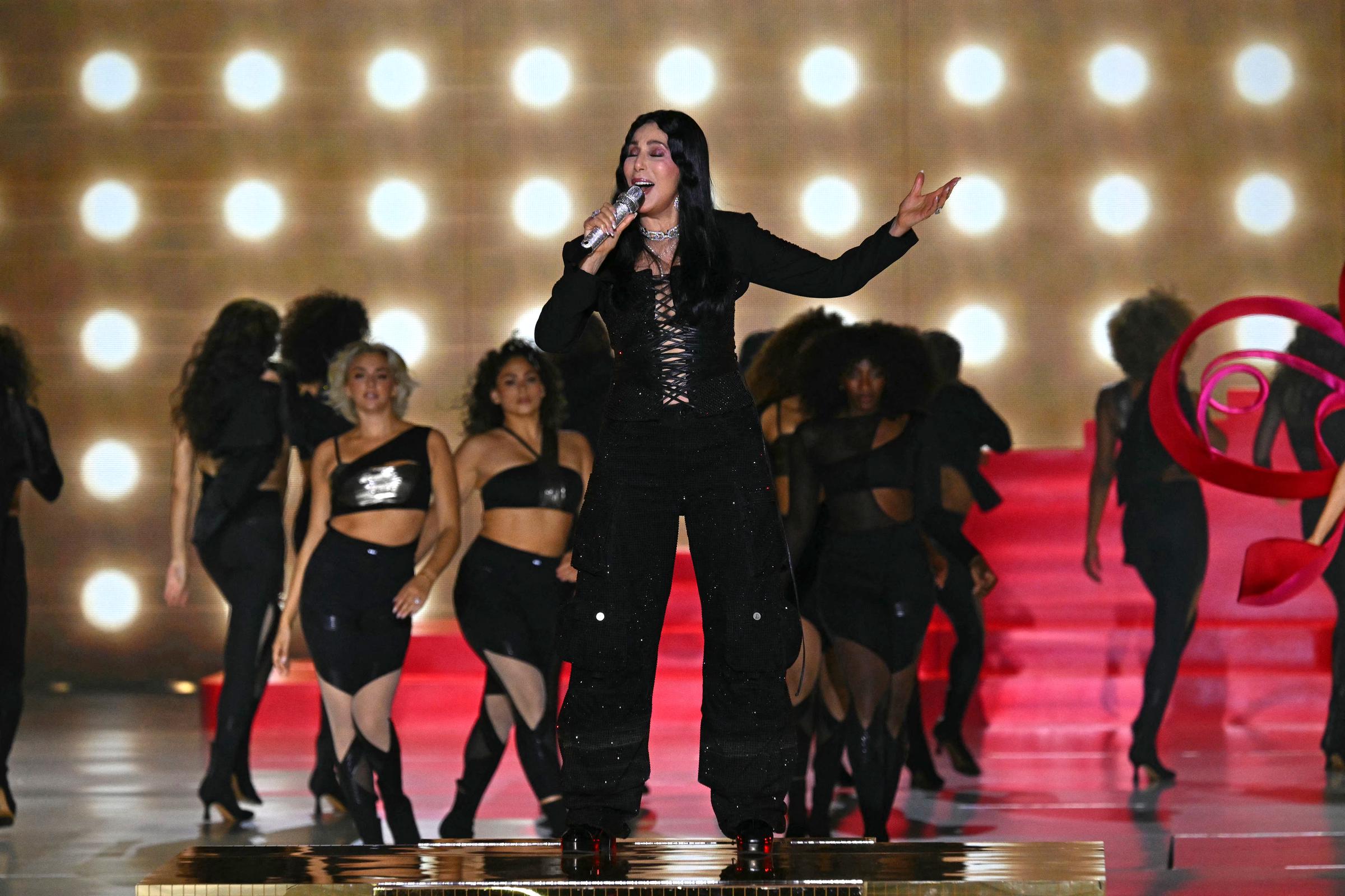 Cher performs during Victoria's Secret Fashion Show in Brooklyn, New York on October 15, 2024. | Source: Getty Images