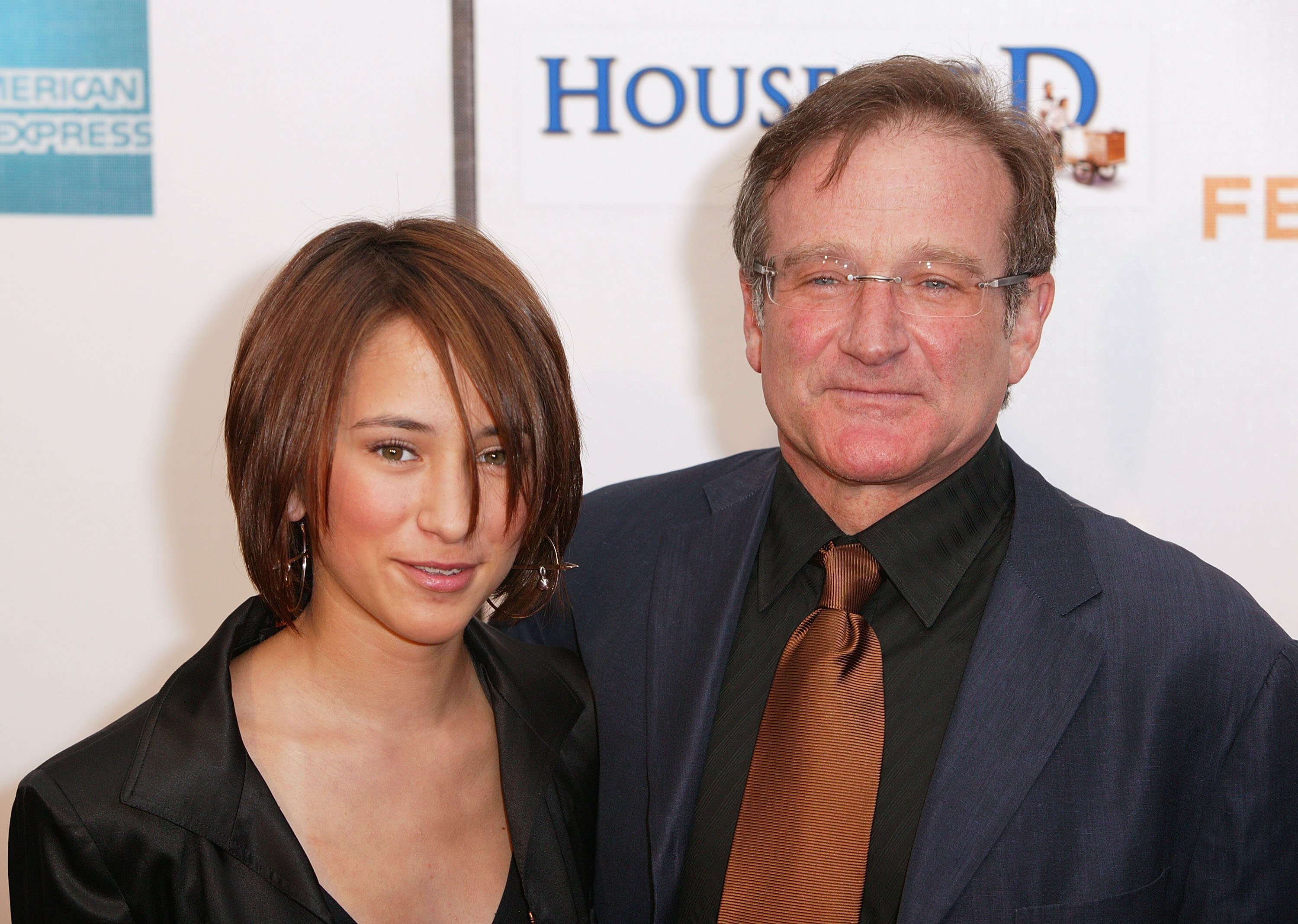 Zelda and Robin Williams at the screening of "House Of D" during the Tribeca Film Festival on May 7, 2004, in New York City | Source: Getty Images