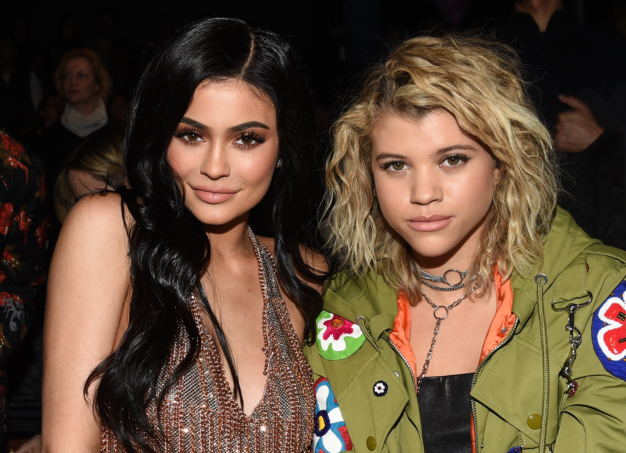 Kylie Jenner and Sofia Richie in the front row at Jeremy Scott show, Fall Winter 2017, New York Fashion Week | Source: Getty Images