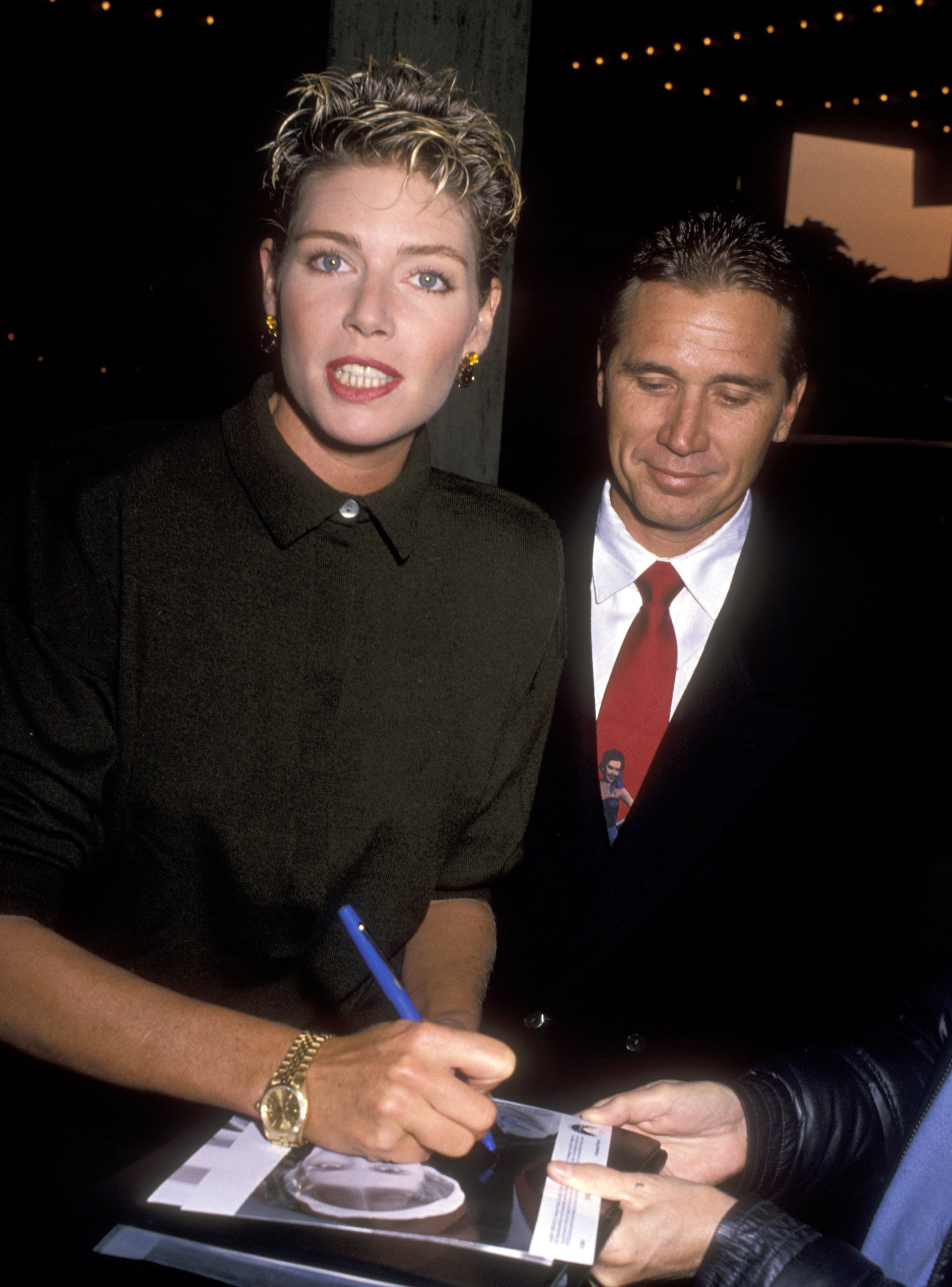 Kelly McGillis and Fred Tillman at the "Winter People" premiere on April 13, 1989 | Source: Getty Images