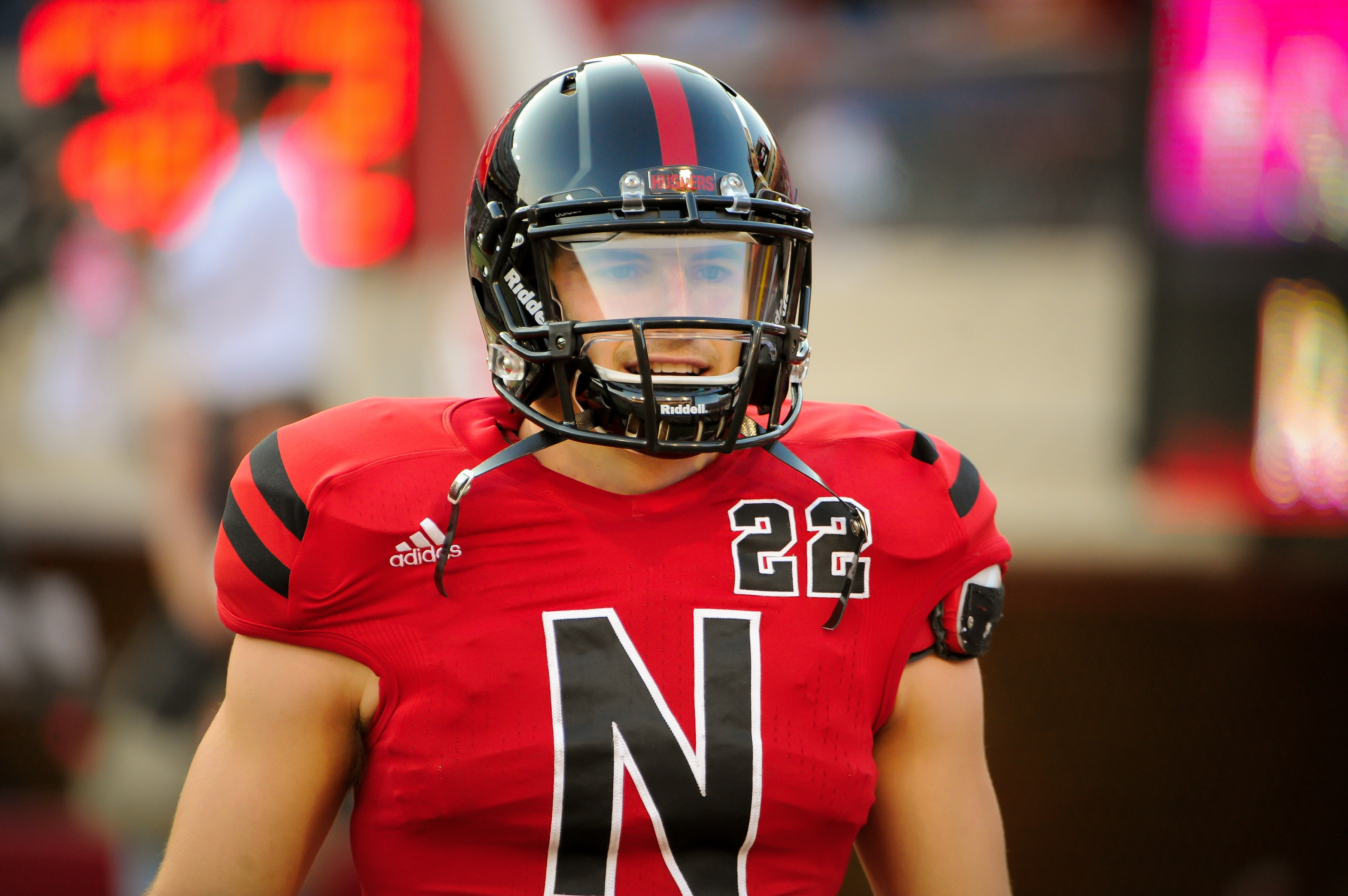 Rex Burkhead (#22) of the Nebraska Cornhuskers at Memorial Stadium in Lincoln on September 29, 2012 | Source: Getty Images