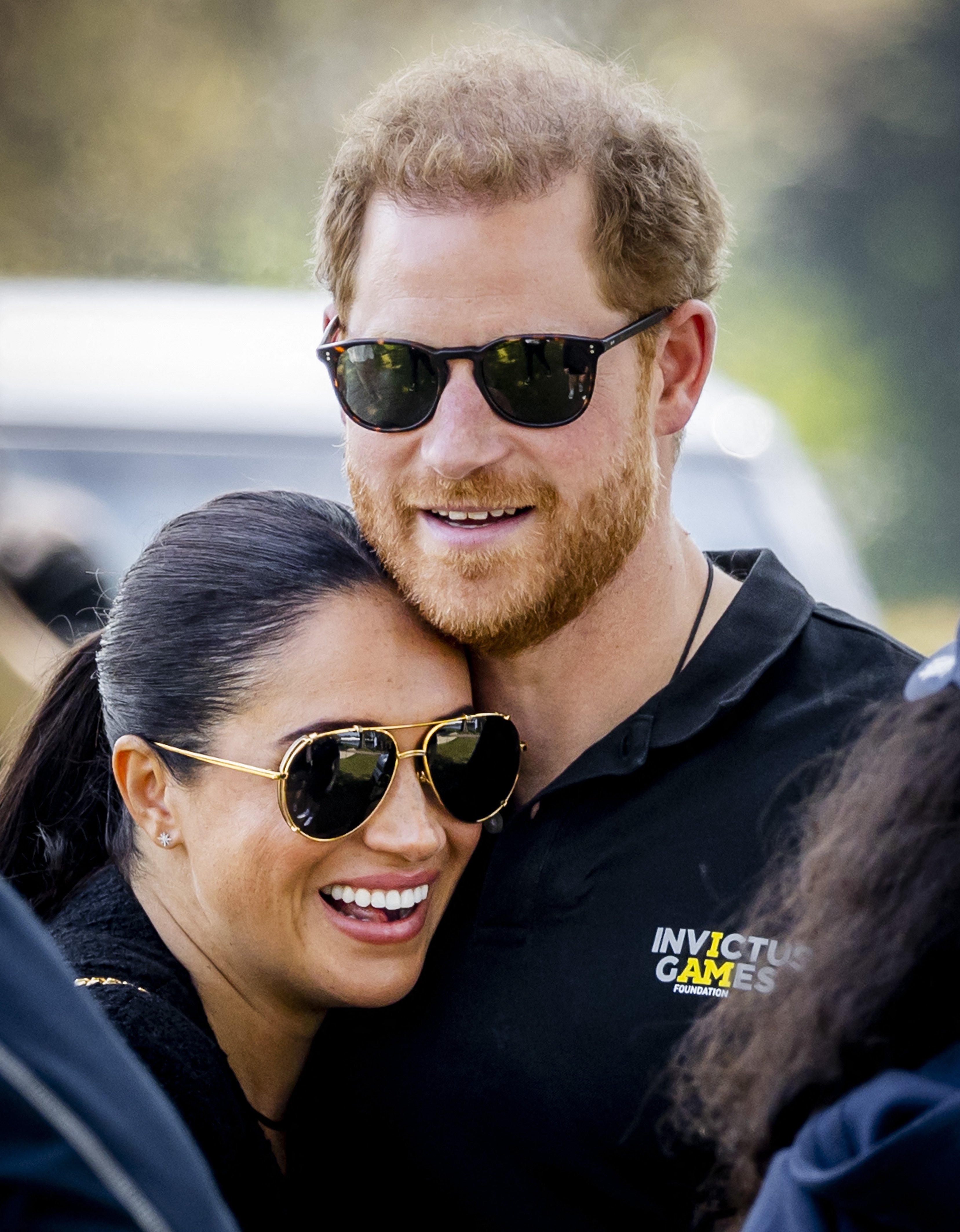 Duke and Duchess of Sussex, Prince Harry and his wife, Meghan Markle, embrace at The Invictus Games in The Hague on April 16, 2022. | Source: Getty Images