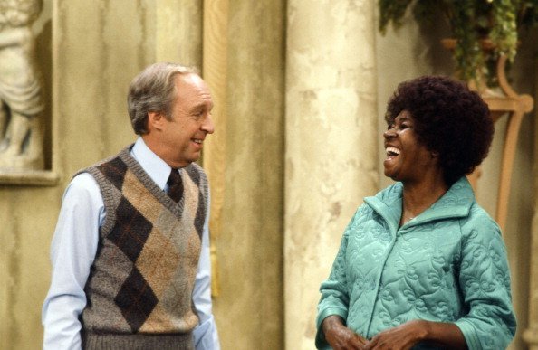 Conrad Bain as Philip Drummond, LaWanda Page as Myrtle Waters on "Different Strokes" | Photo: Getty Images