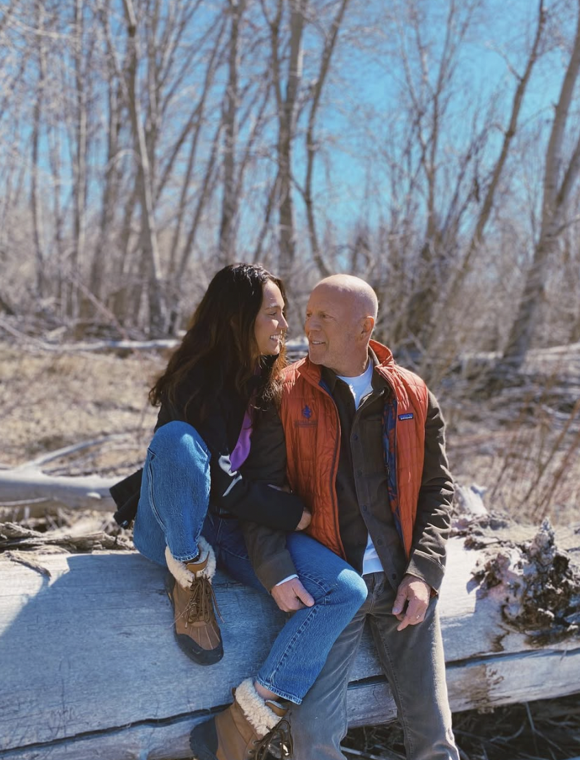 Emma Heming and Bruce Willis from a post dated April 7, 2022. | Source: Instagram/emmahemingwillis