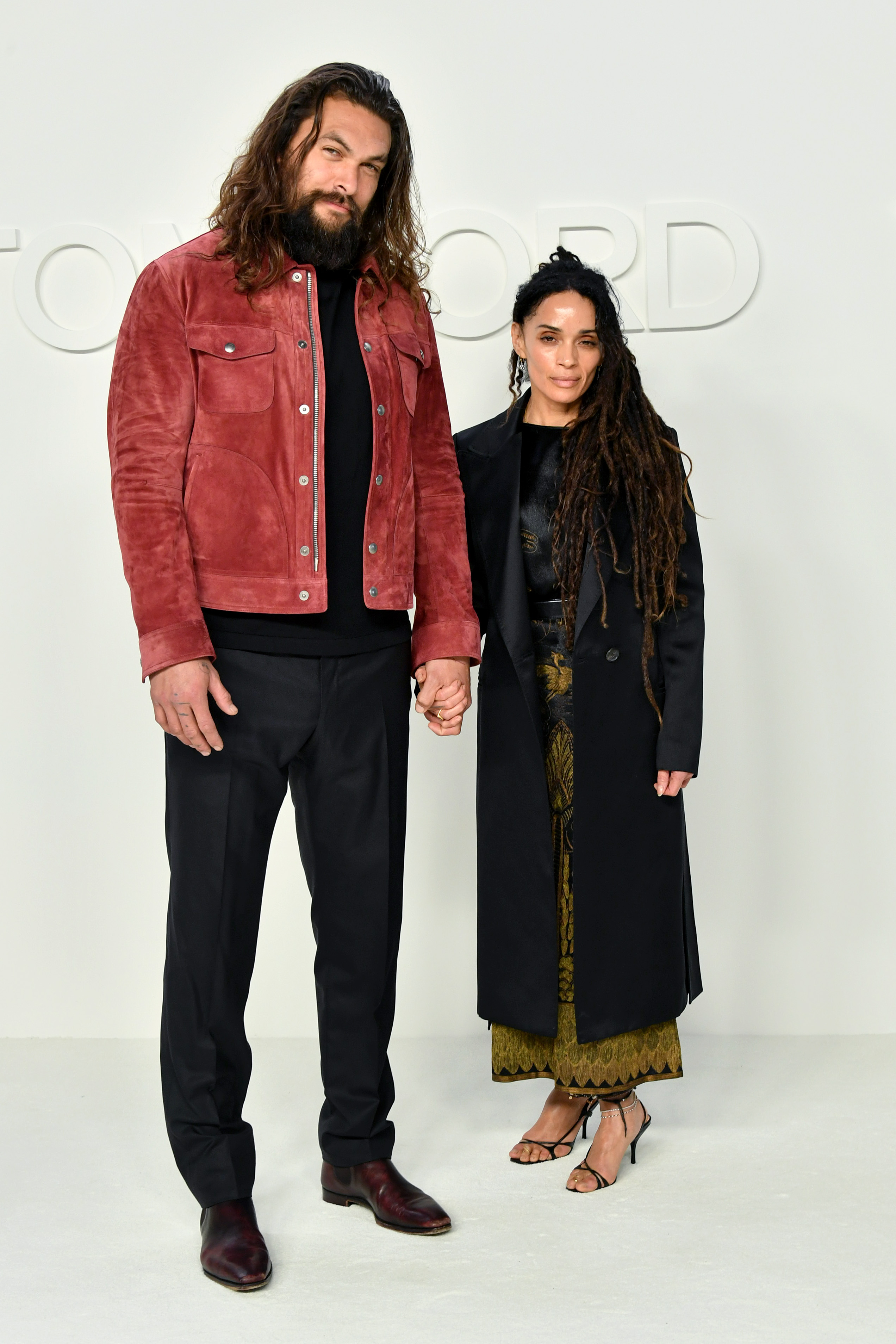 Jason Momoa and Lisa Bonet attend the Tom Ford AW20 Show at Milk Studios in Hollywood, California on February 7, 2020. | Source: Getty Images