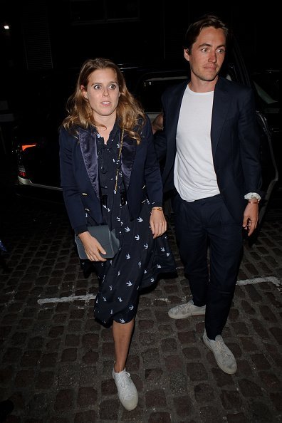 Princess Beatrice and Edorado Mapelli Mozzi seen arriving at the Chiltern Firehouse | Photo: Getty Images