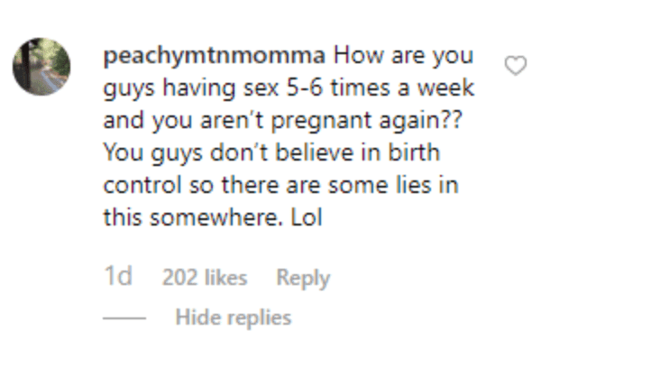 Fan's comment on Jill Dillard's post. | Source: Instagram/jillmdillard