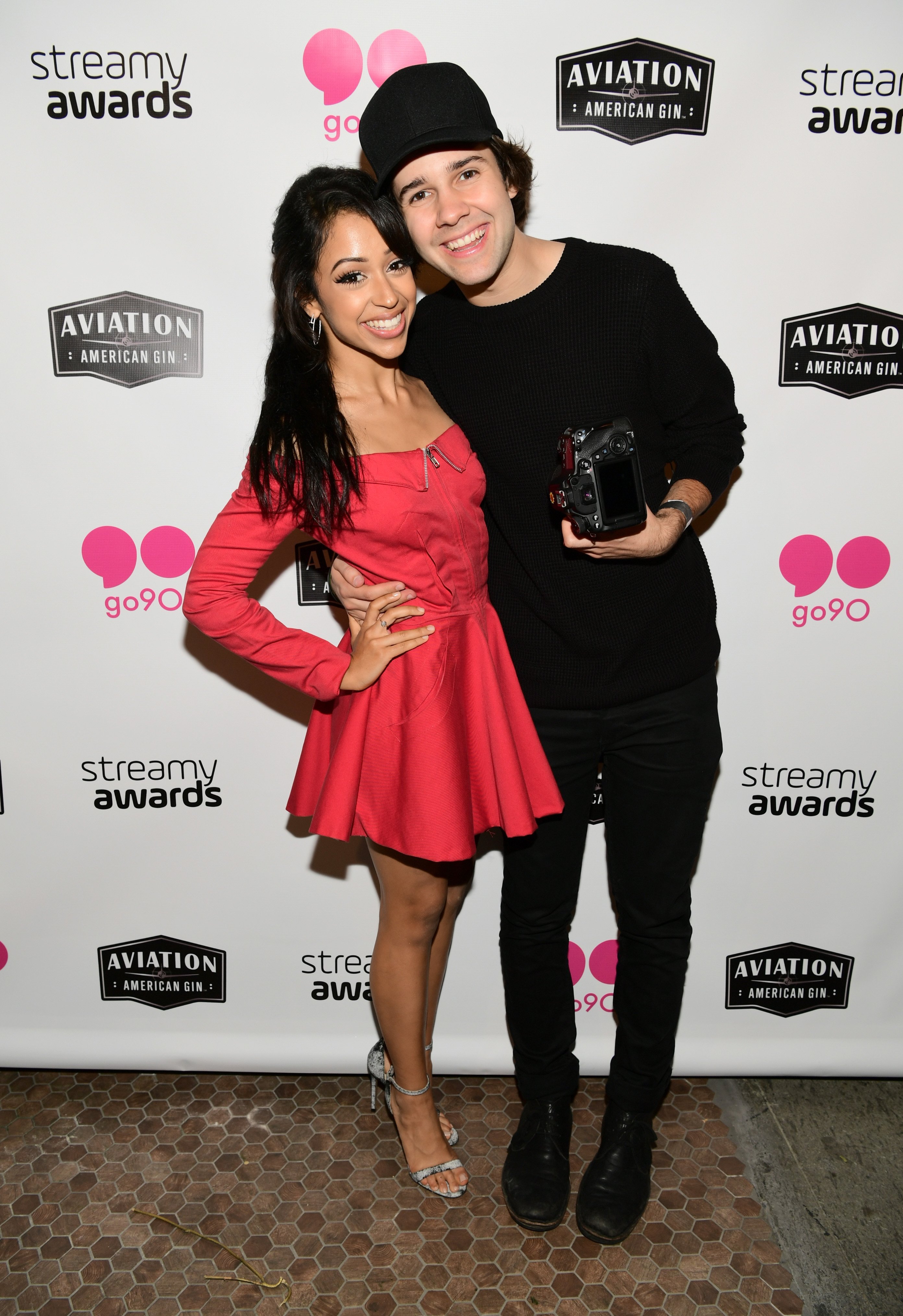 David Dobrik and Liza Koshy at go90 + Streamys After Party in Los Angeles, California | Source: Getty Images