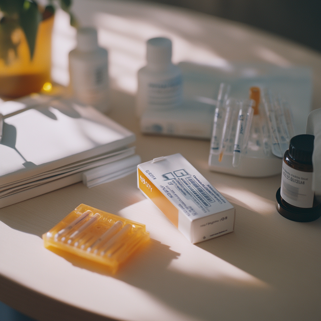 A DNA genetic test equipment lying on a table | Source: Midjourney