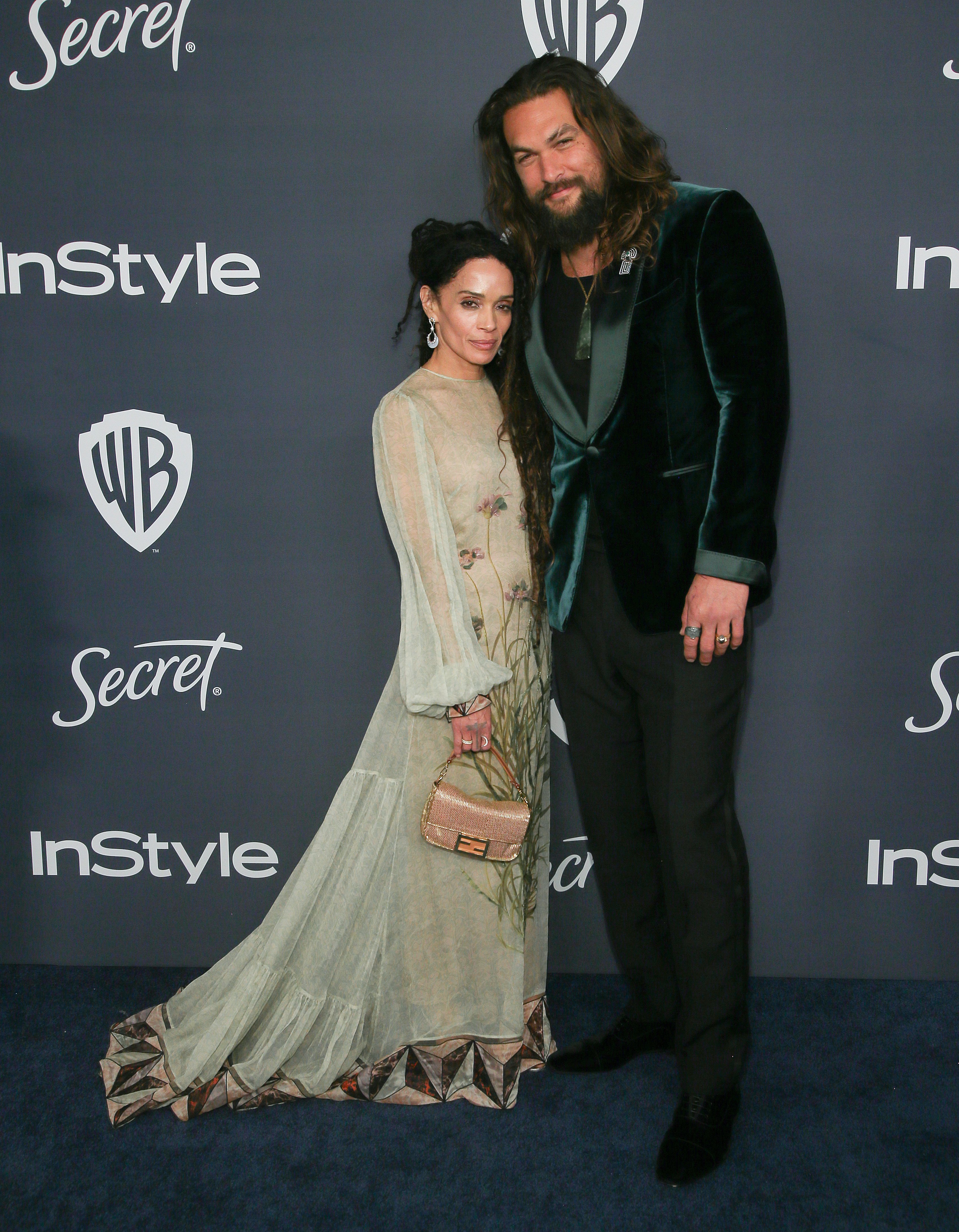 Lisa Bonet and Jason Momoa at the 21st Annual Warner Bros. and InStyle Golden Globe after-party on January 5, 2020, in Beverly Hills, California. | Source: Getty Images
