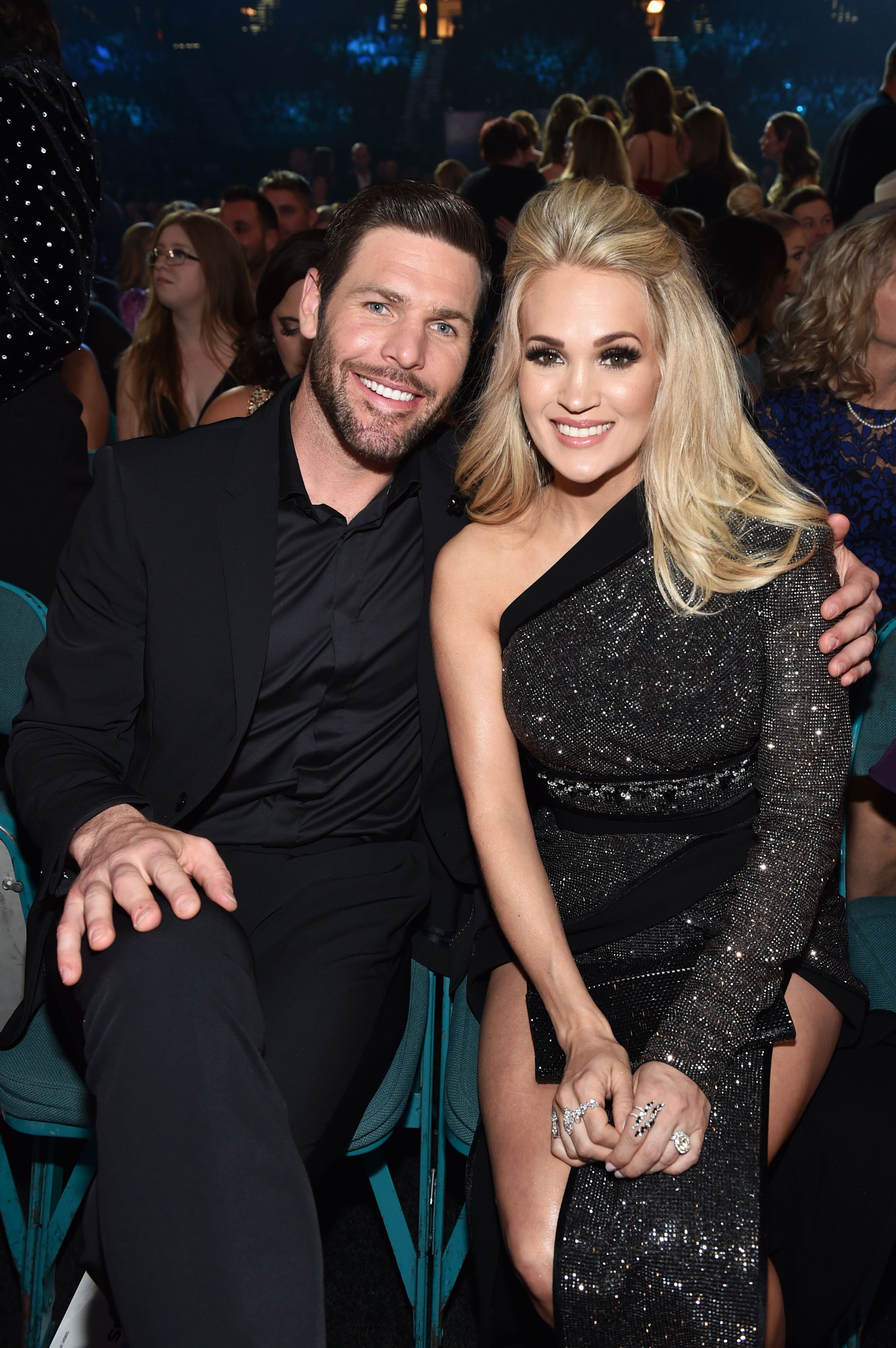 Carrie Underwood and Mike Fisher attend the Academy of Country Music Awards. | Source: Getty Images