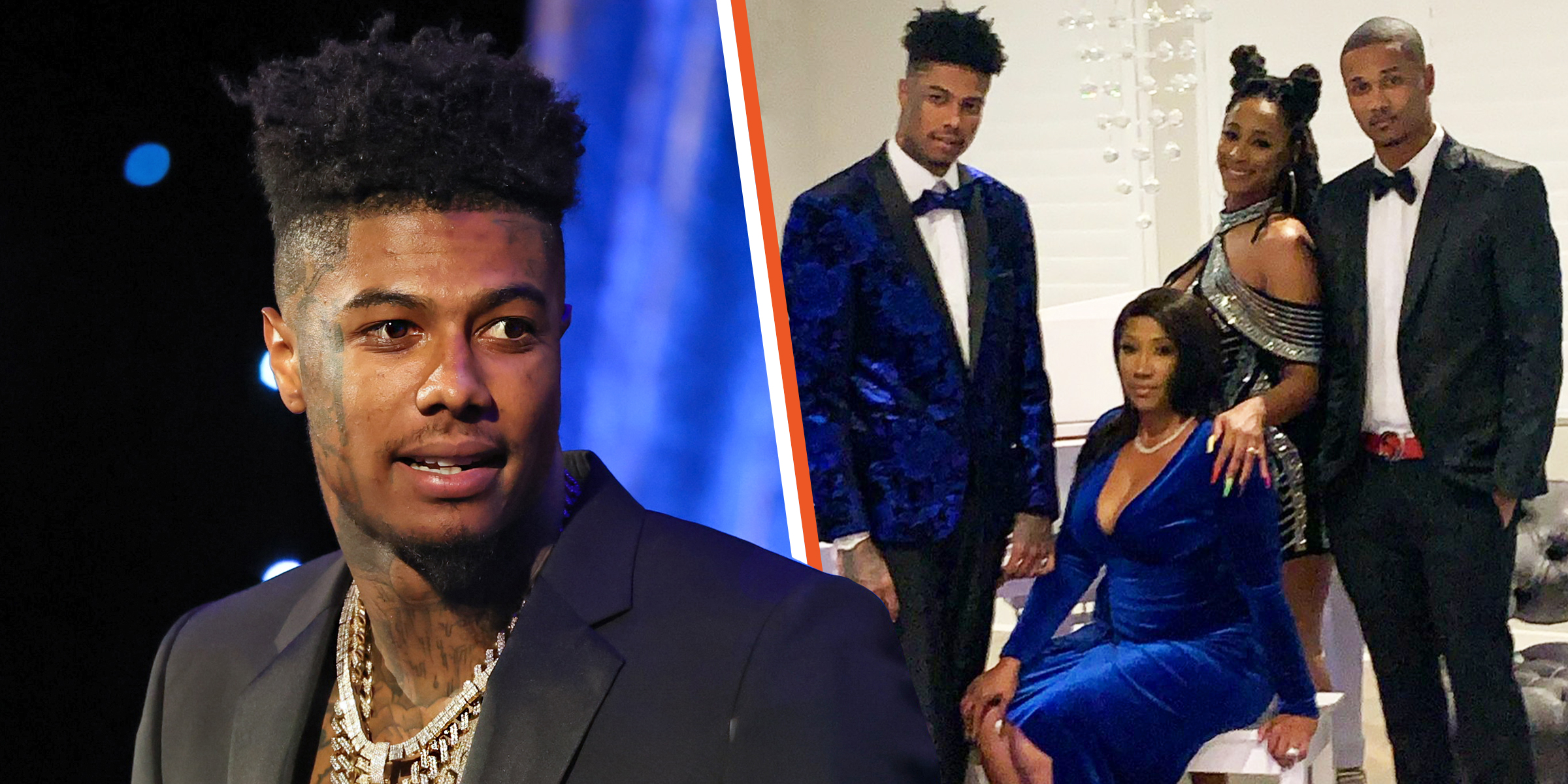 Blueface | Blueface with his family. | Source: Getty Images | Instagram/olscokcy
