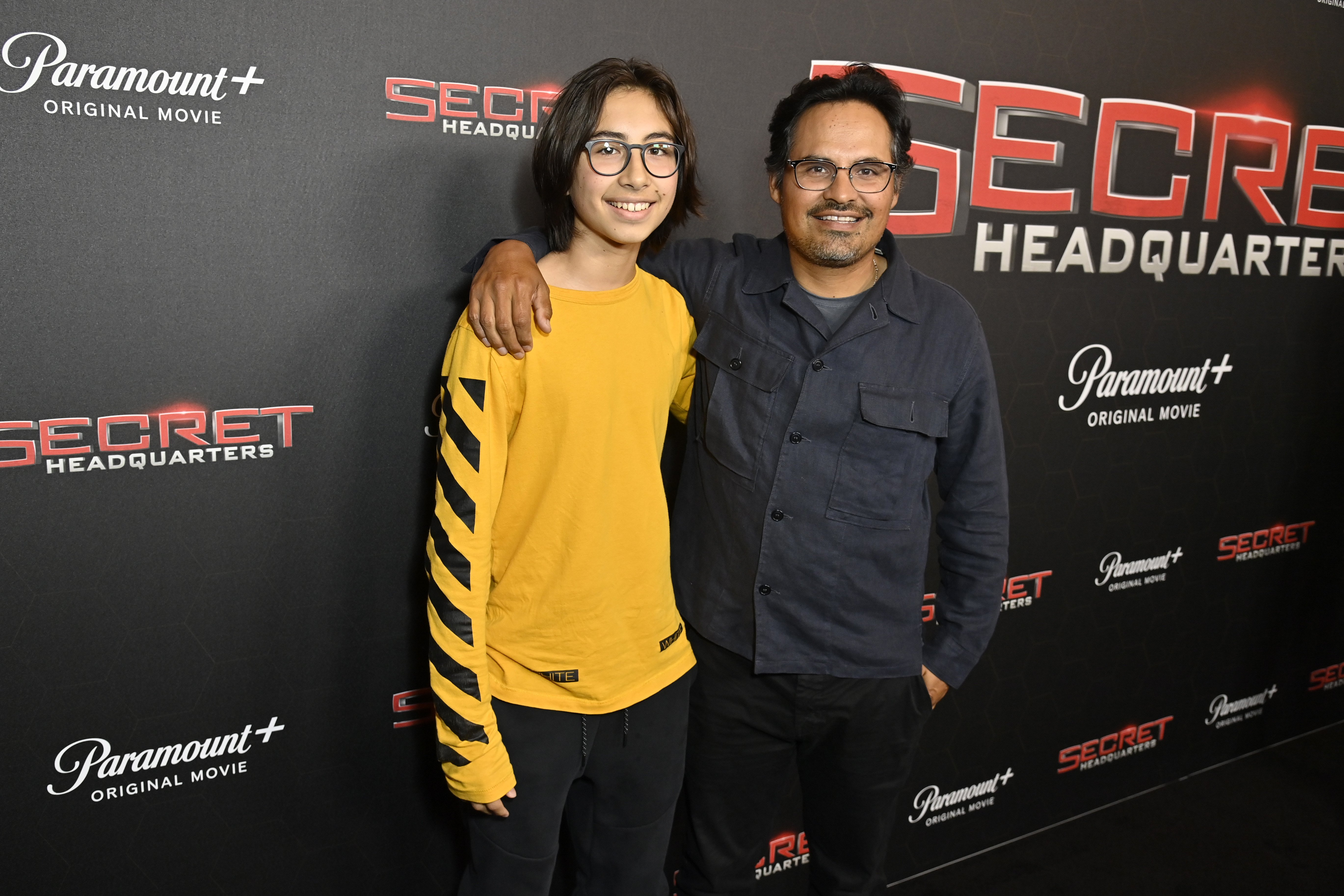 Roman Peña and actor Michael Peña attend the Paramount+ "Secret Headquarters" premiere at Signature Theater on August 8, 2022, in New York City. | Source: Getty Images
