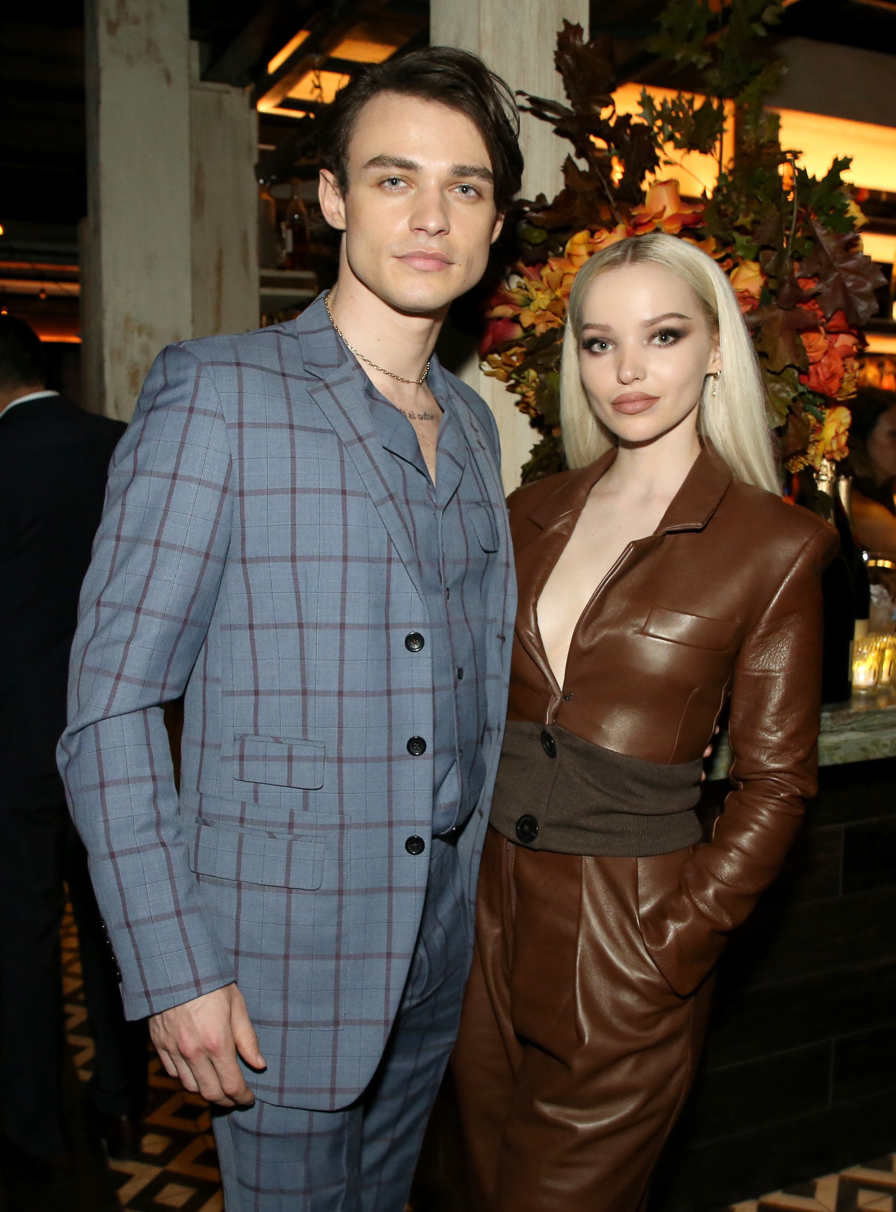 Thomas Doherty and Dove Cameron at Catch on November 14, 2019, in West Hollywood, California. I Source: Getty Images
