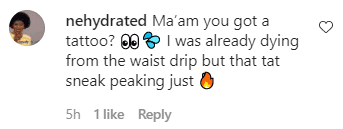 A fan's comment on China McClain's TikTok dance video. | Photo: Instagram/Chinamcclain