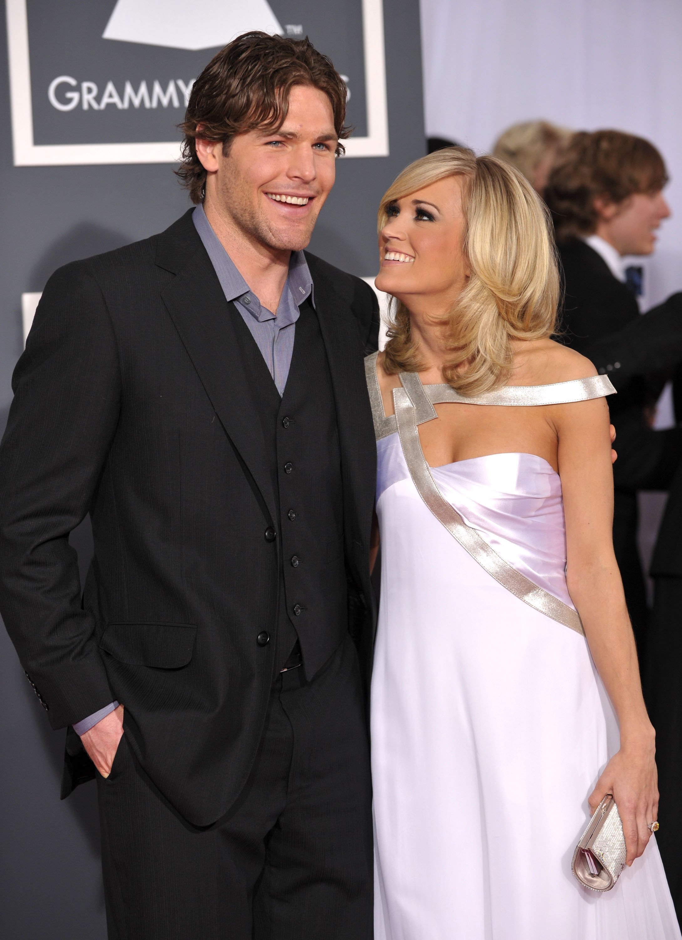 Mike Fisher and Carrie Underwood at the 52nd Annual Grammy Awards on January 31, 2010, in Los Angeles, California. | Source: Getty Images