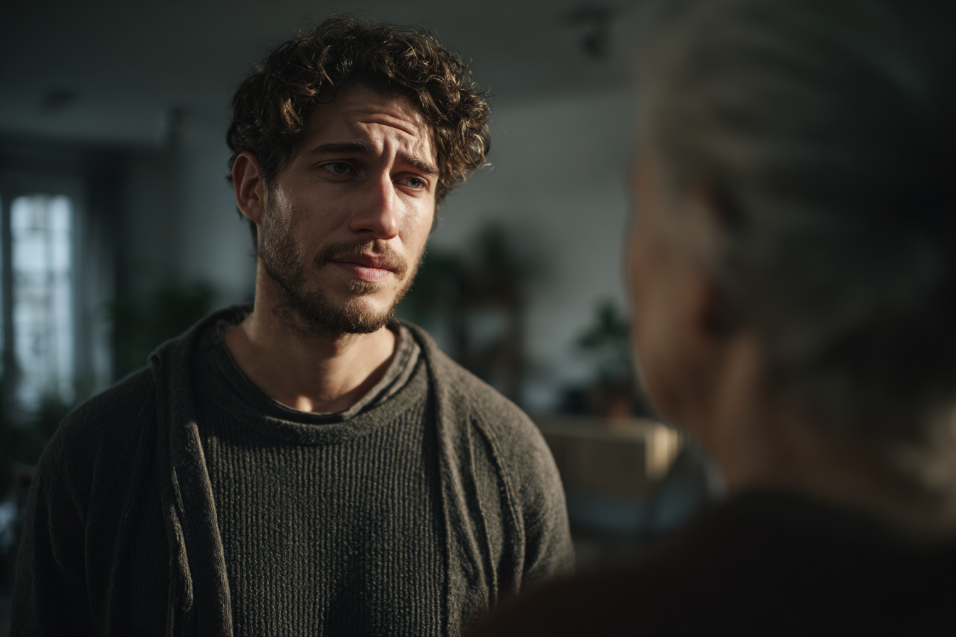 A man talking to his mother | Source: Pexels