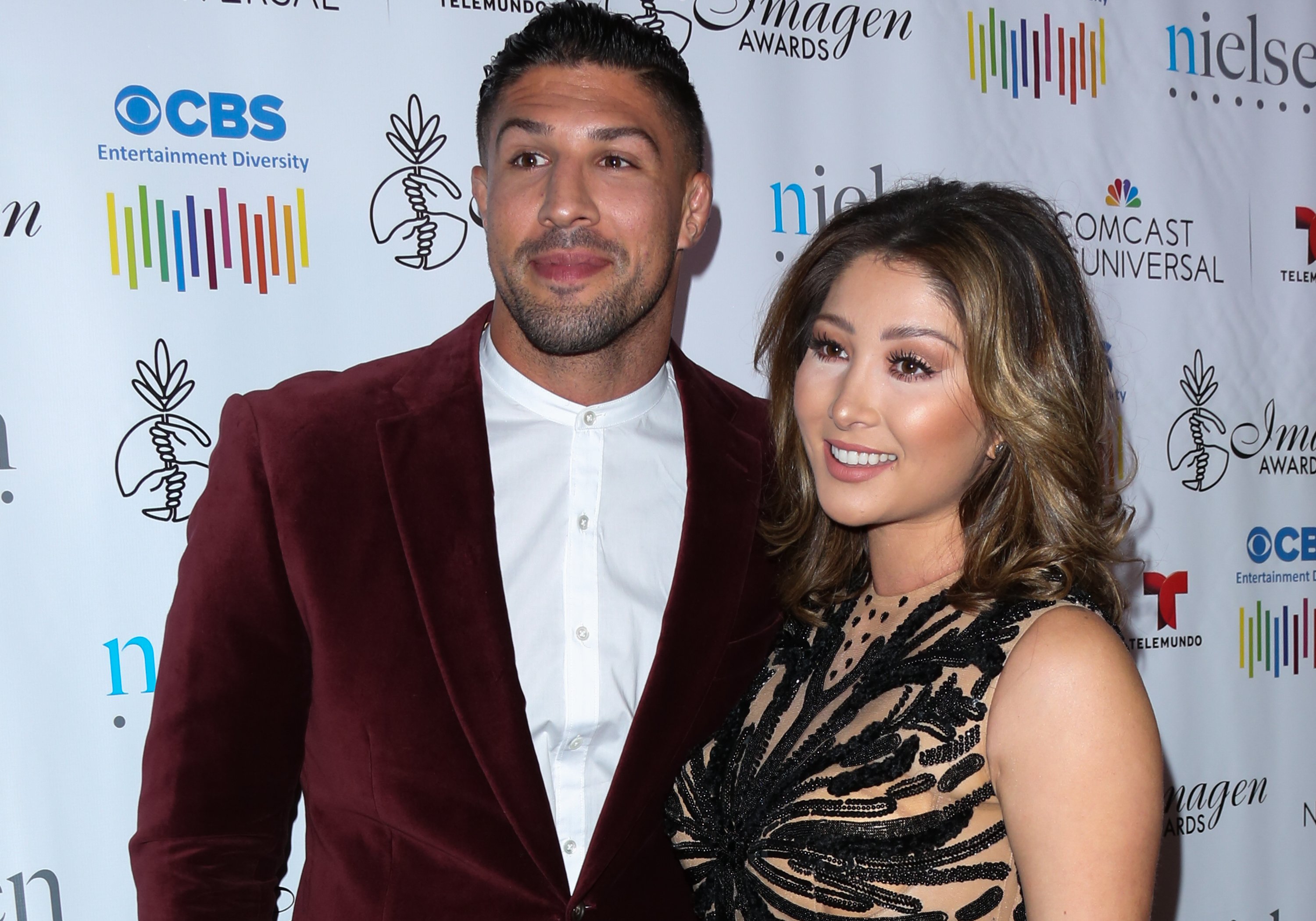 Brendan Schaub and Joanna Zanella are pictured at the 31st Annual Imagen Awards at The Beverly Hilton Hotel on September 9, 2016, in Beverly Hills, California | Source: Getty Images