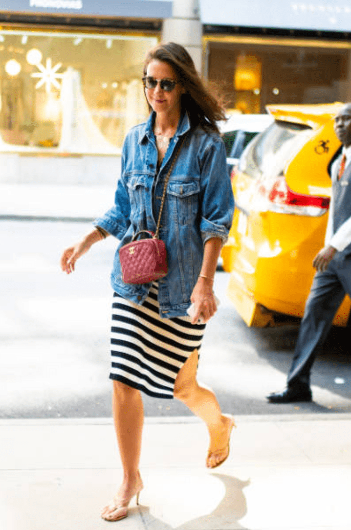 Katie Holmes pictured by paparazzi out and about in Midtown, New York | Getty Images