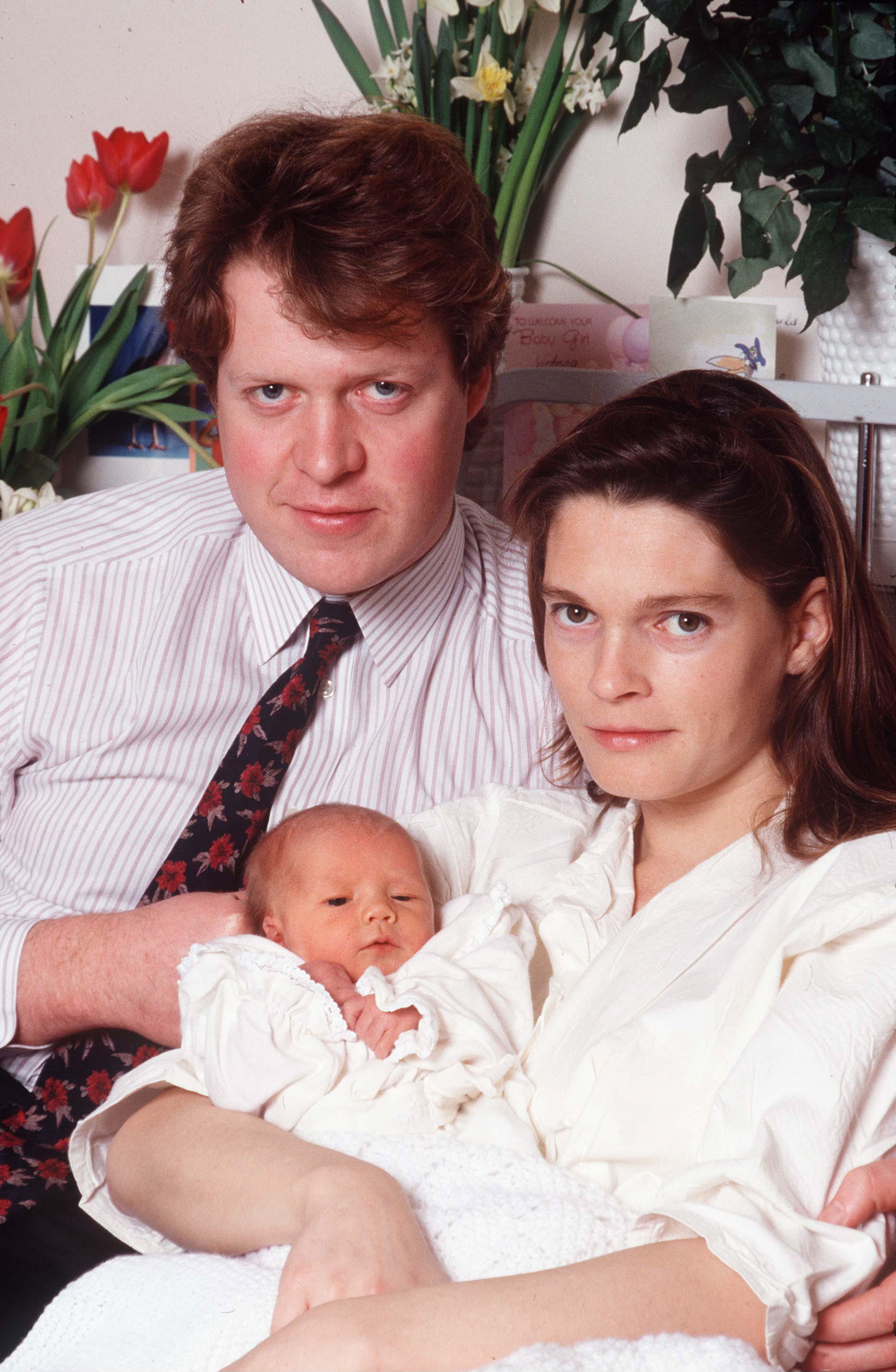 Viscount Althorp (Earl Spencer) and Victoria Spencer with their daughter Kitty Eleanor at St. Mary's Hospital in Paddington, London | Source: Getty Images