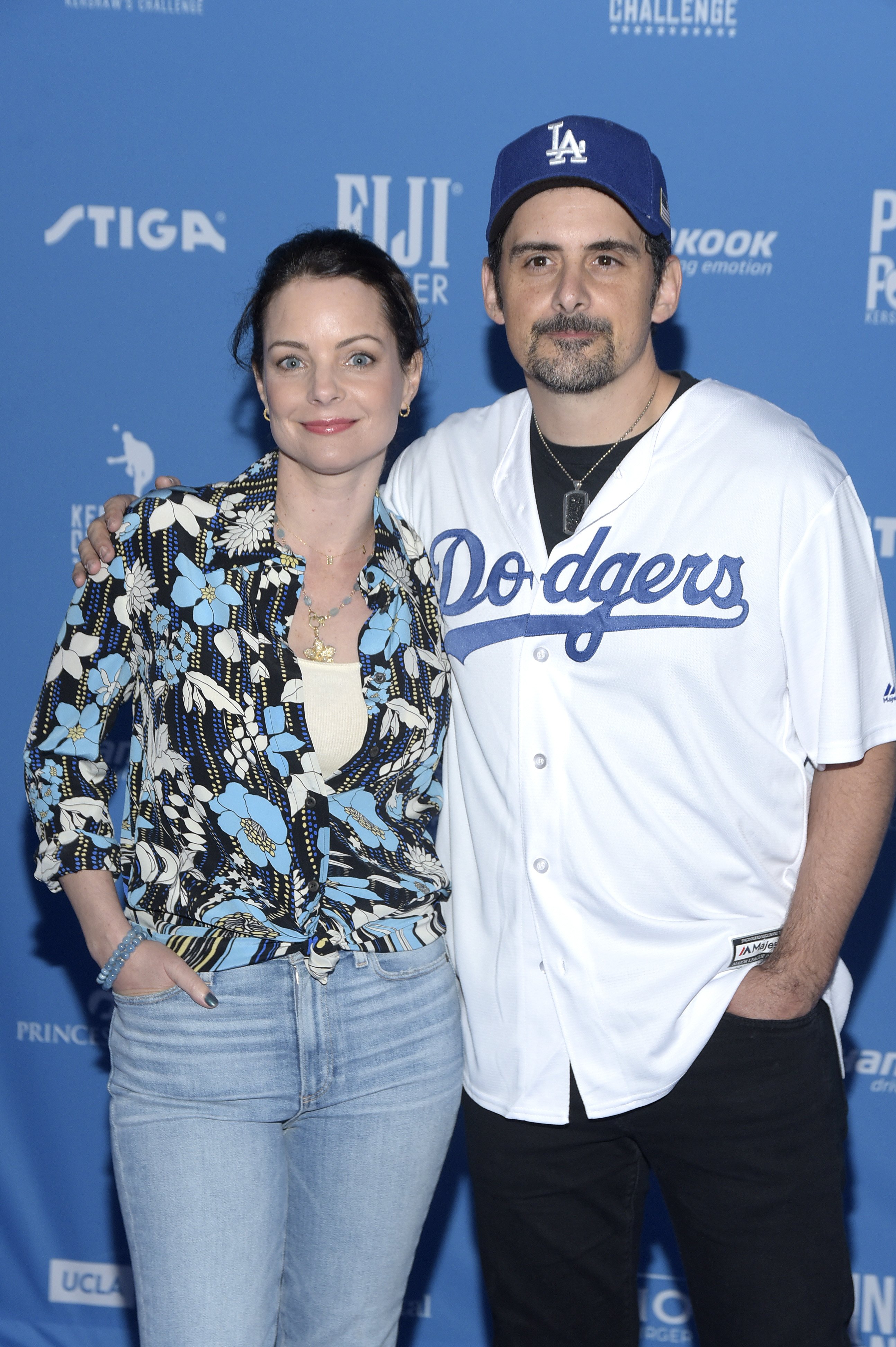 Brad Paisley and Kimberly Williams at the 7th annual Ping Pong 4 Purpose celebrity tournament fundraiser at Dodger Stadium on August 08, 2019, in Los Angeles, California. | Source: Getty Images