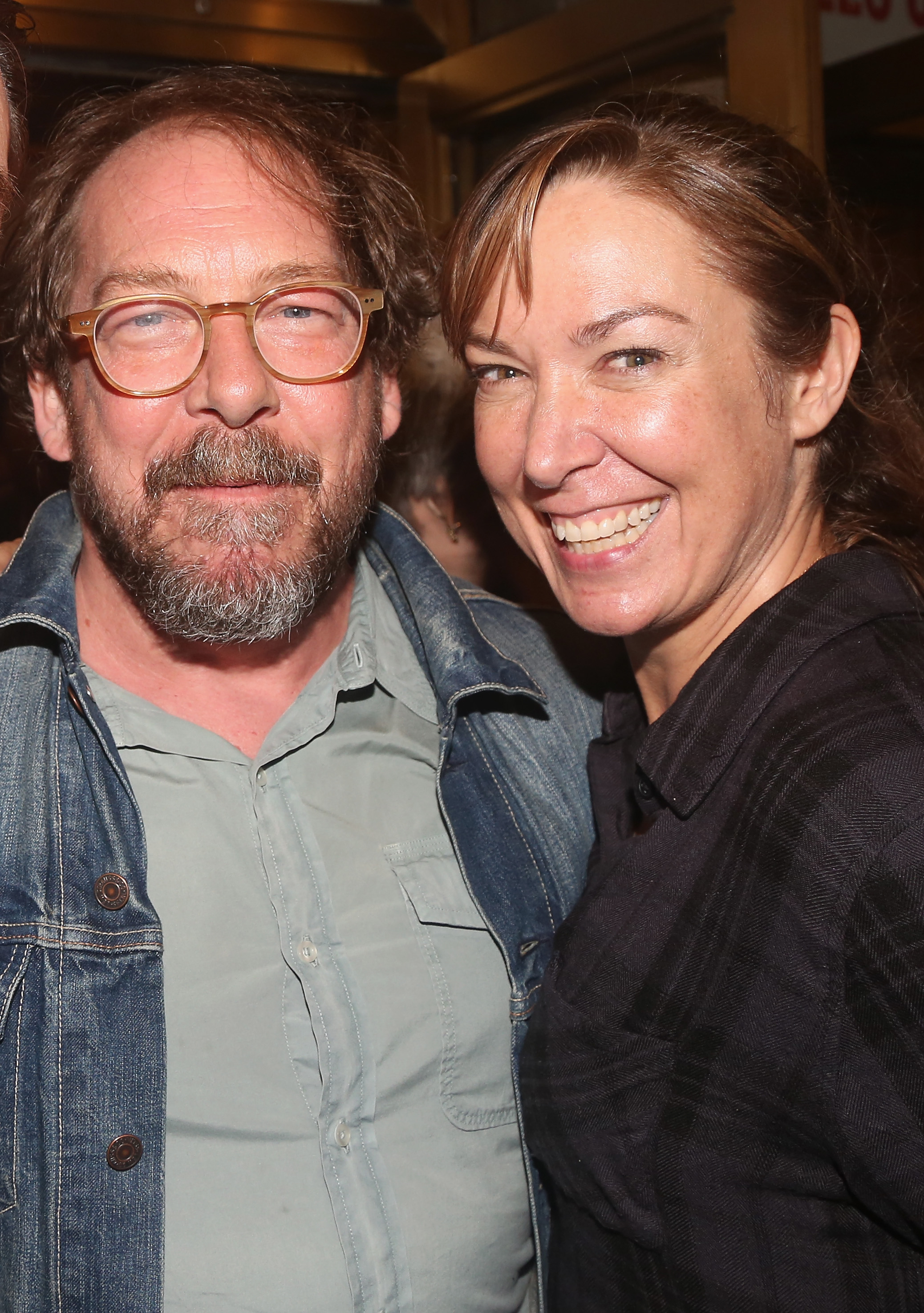 Bill Camp and Elizabeth Marvel at The Opening Night of "The Front Page" on Broadway on October 20, 2016 in New York City.  | Source: Getty Images