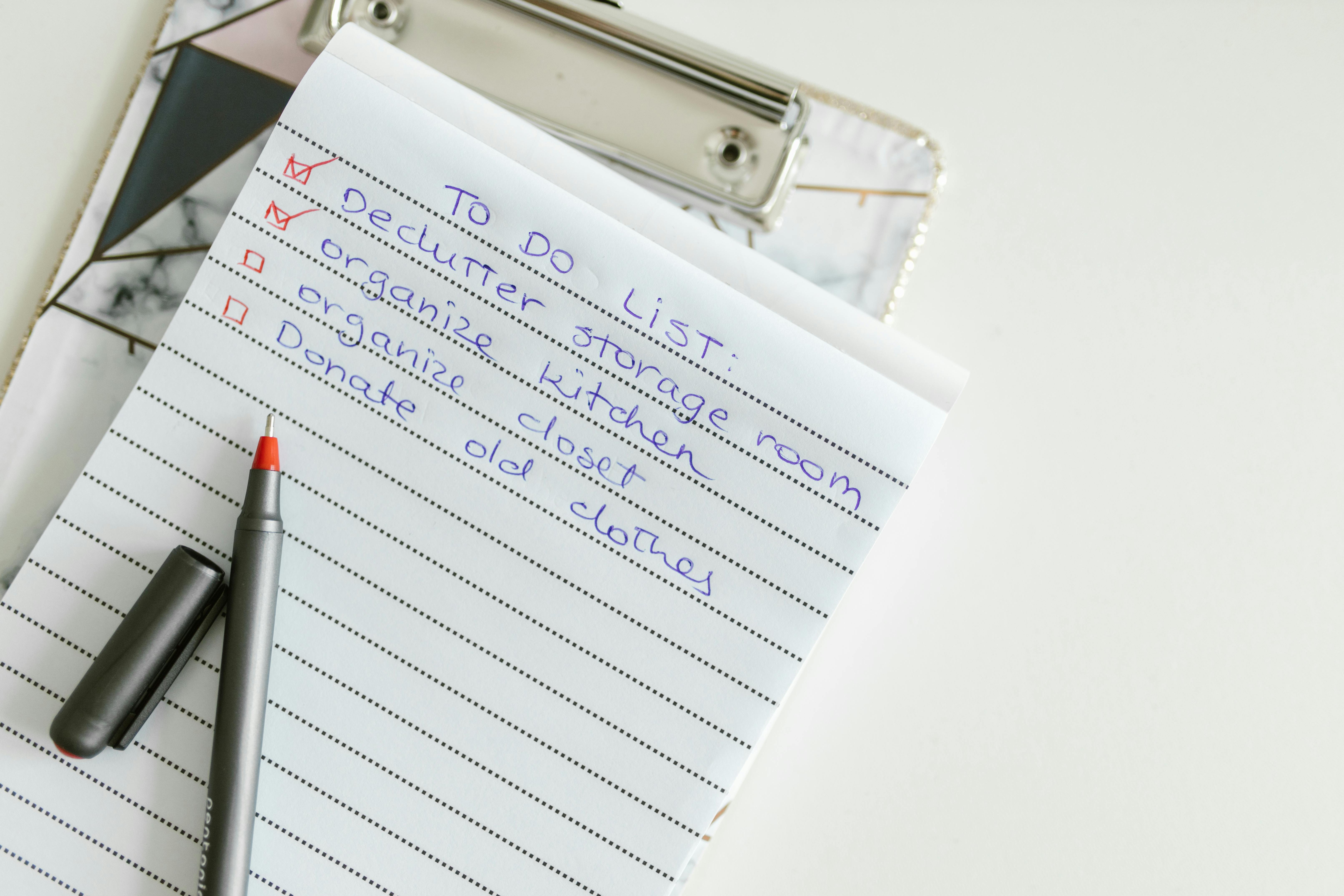 Checklist | Source: Pexels