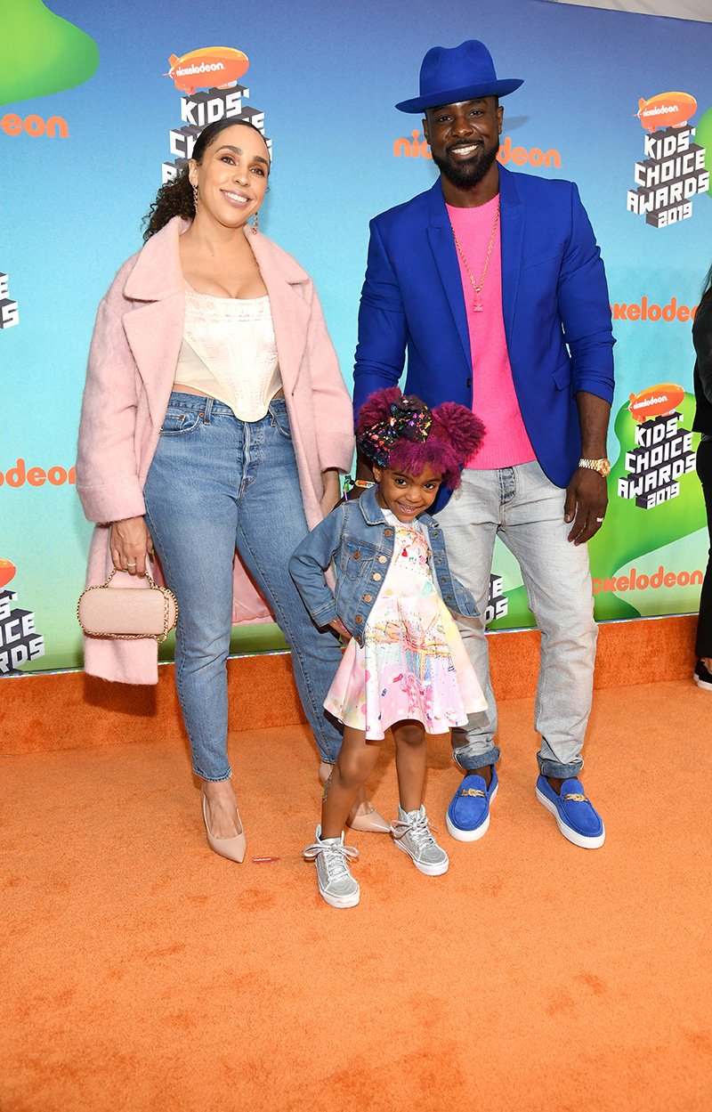 Rebecca Jefferson, Berkeley Brynn Gross, and Lance Gross attend Nickelodeon's 2019 Kids' Choice Awards at Galen Center on March 23, 2019 in Los Angeles, California. I Image: Getty Images.