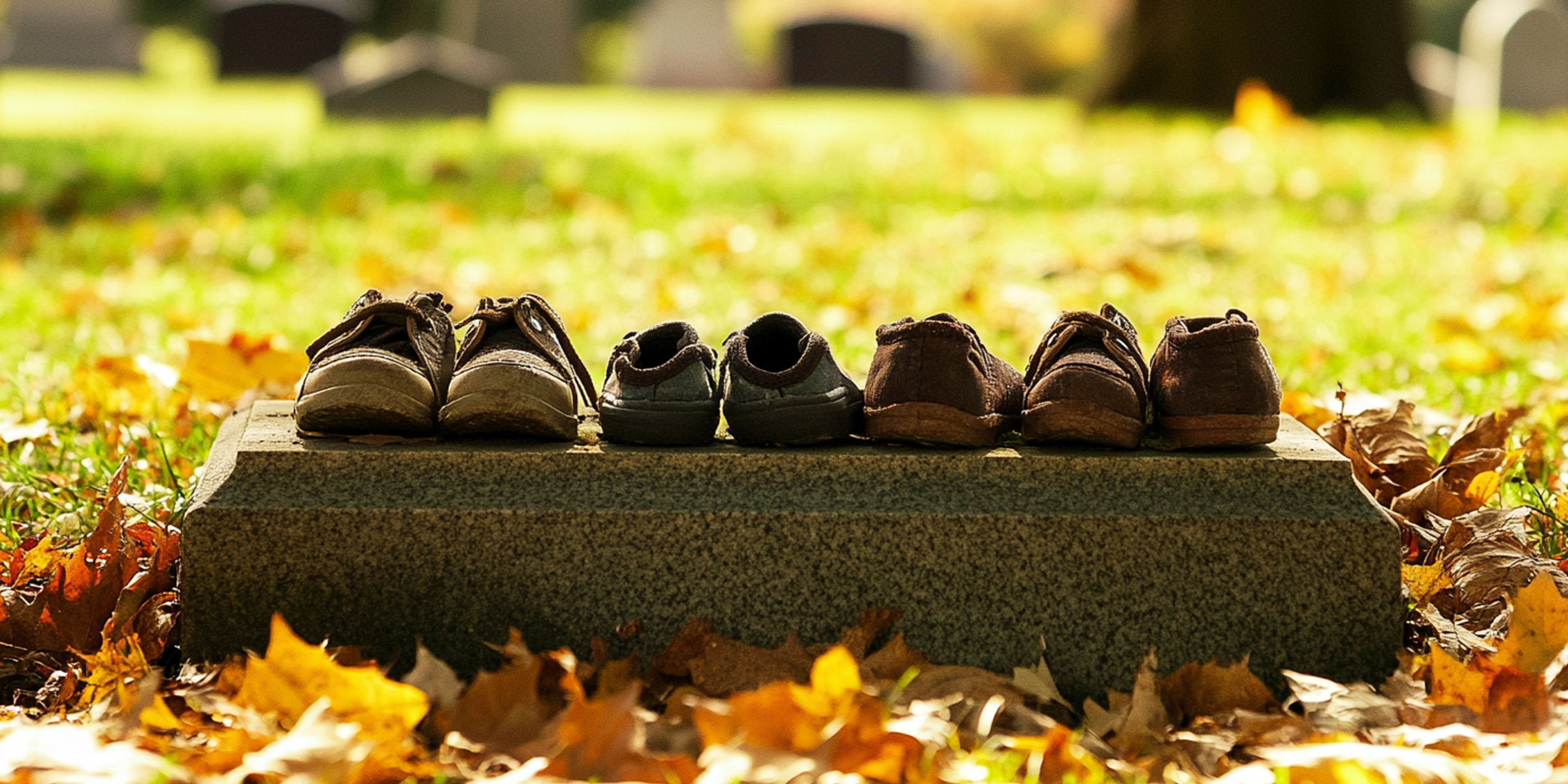 Children's shoes on a grave | Source: AmoMama