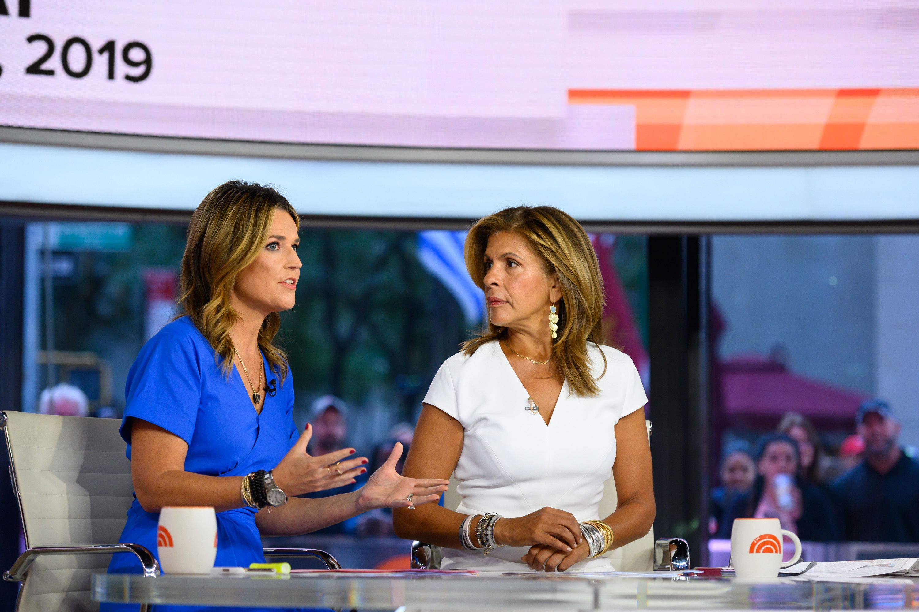 Savannah Guthrie and Hoda Kotb at Today - Season 68 TODAY on Monday, September 9, 2019 | Photo: Getty Images