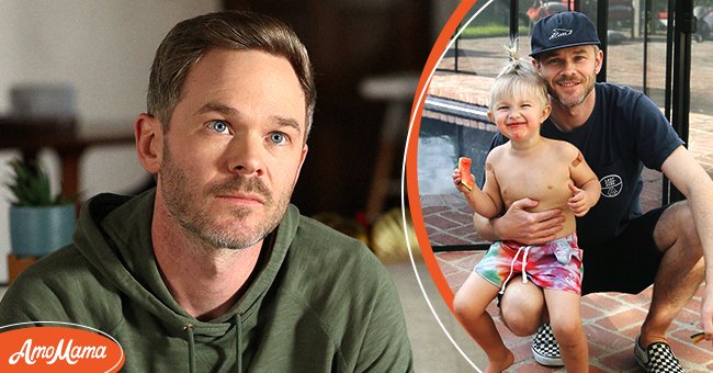Shawn Ashmore as Wesley Evers in season four of ABC's "The Rookie" [Left] Ashmore and his son, Oliver, posed for a photo on Instagram, 2021 [Right] | Photo: Getty Images 