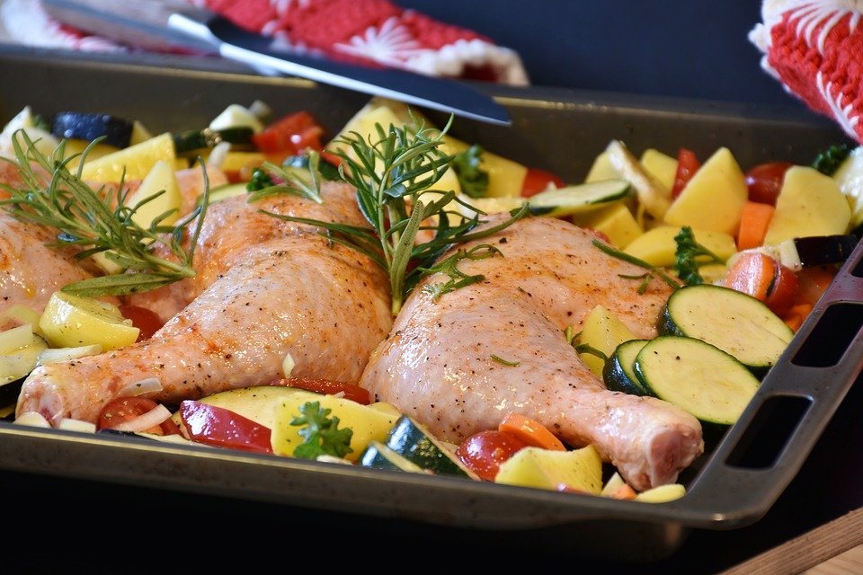 Un plat avec de la viande de poulet. | Source : Pixabay Un plat avec de la viande de poulet. | Source : Pixabay