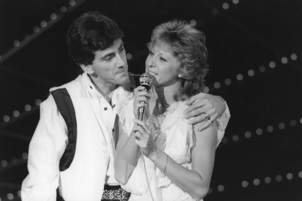 Peter and Sloane during the recording of the show 'Cadence 3' in Paris on November 21, 1984, France.  Ilde Source: Getty Images