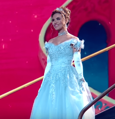 Chrishell Stause during her "Cinderella" themed performance on  "Dancing With The Stars" | Photo: YouTube/ Dancing With The Stars