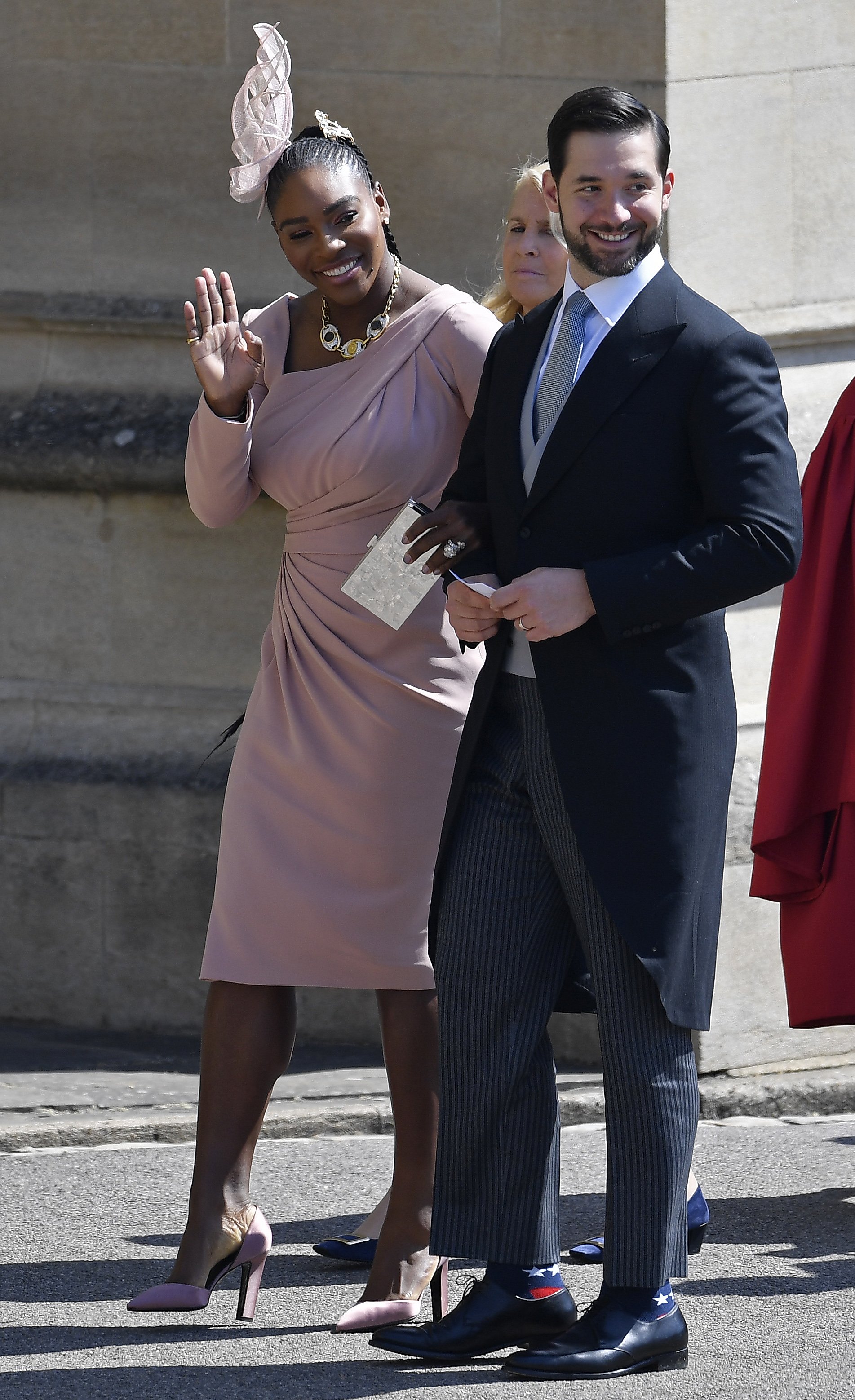 Serena Williams and Alexis Ohanian arrive at St George's Chapel at Windsor Castle before the wedding of Prince Harry to Meghan Markle on May 19, 2018. | Photo: GettyImages
