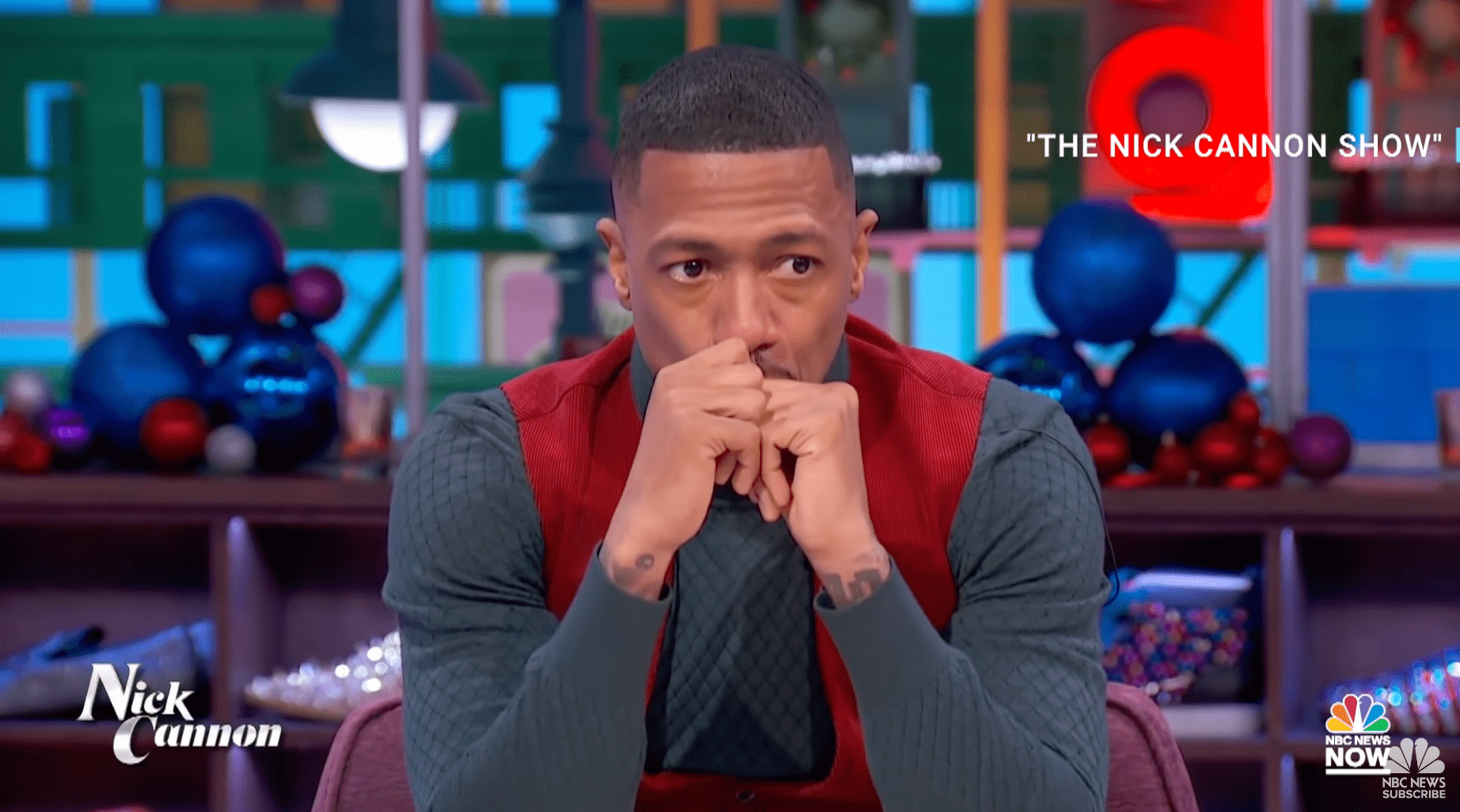 Nick talks about the death of his son, Zen, on his talk show "The Nick Cannon Show" | Source: YouTube.com/NBCNews