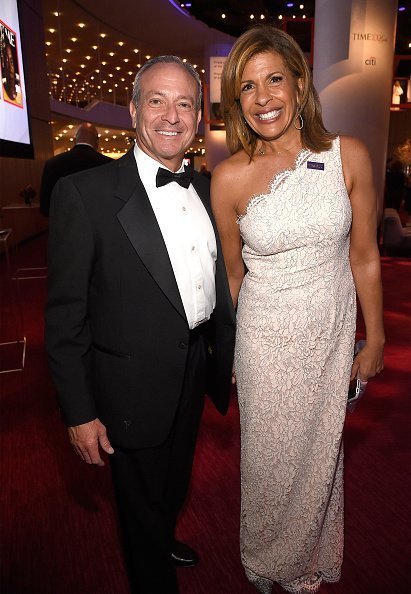 Joel Schiffman and Hoda Kotb at Lincoln Center on April 24, 2018 in New York City | Source: Getty Images