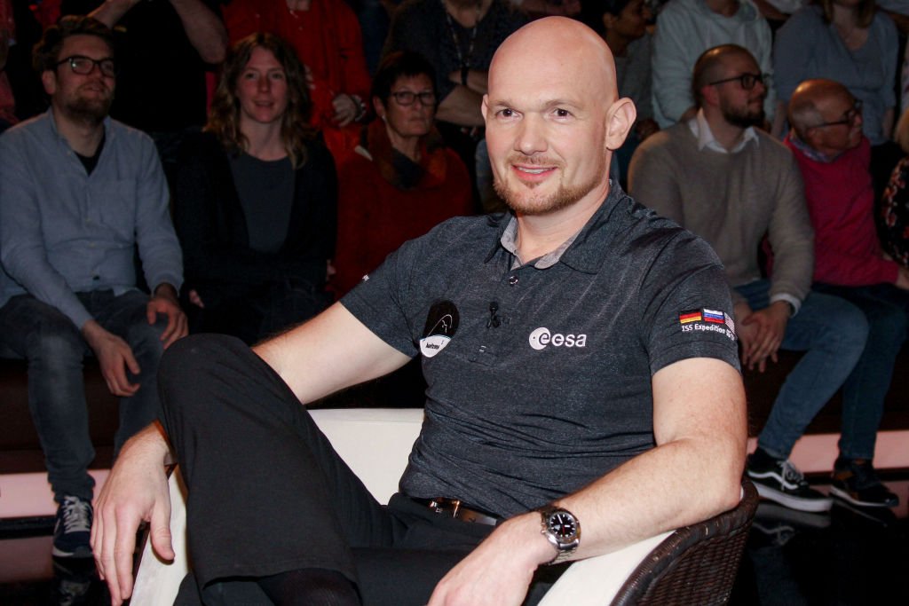 Alexander Gerst während der TV-Show "Markus Lanz" am 9. Mai 2019 in Hamburg. (Foto von Tristar Media) I Quelle: Getty Images