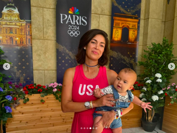 Nicole and Nico Phelps posing for a picture, posted on August 1, 2024 | Source: Instagram/m_phelps00