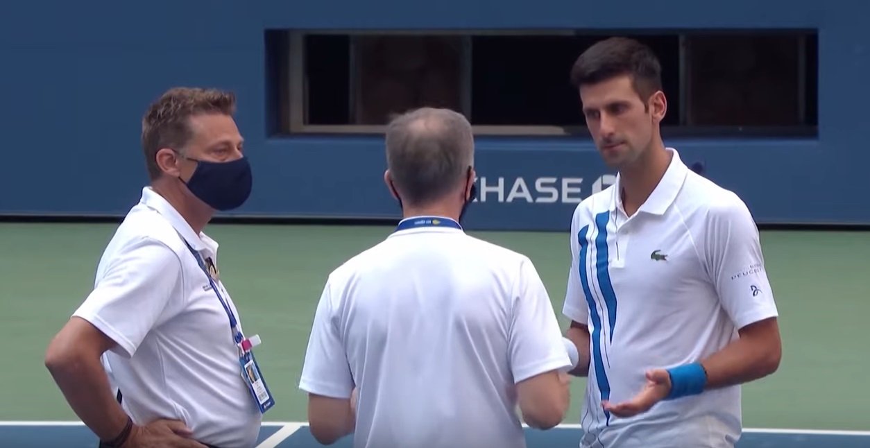 Djokovic spricht nach dem Vorfall mit den Richtern | Quelle: YouTube/Welt Nachrichtensender