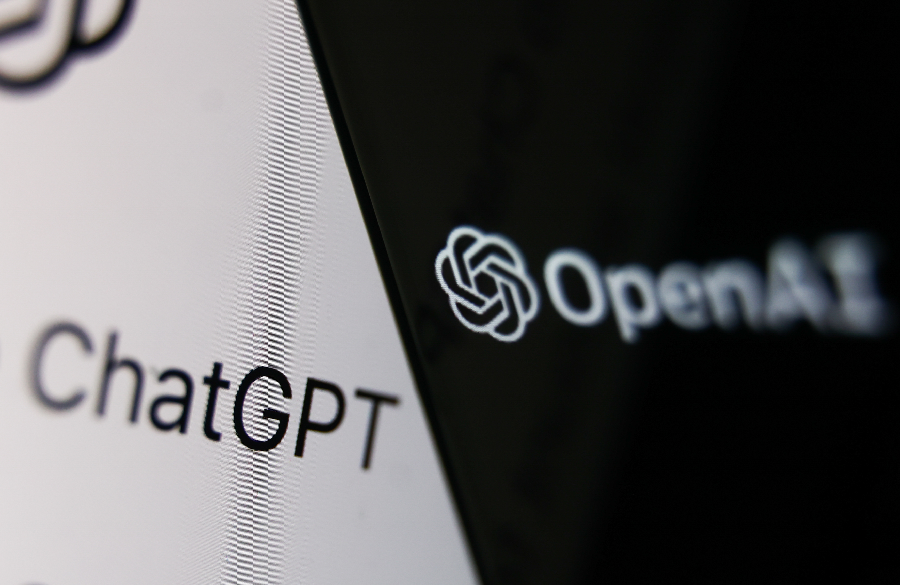 OpenAI and ChatGTP's logo displayed in a photo of a laptop screen taken in Krakow, Poland on December 5, 2022 | Source: Getty Images