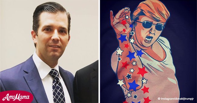 Donald Trump's son shares bizarre Instagram picture of his dad on 4th of July