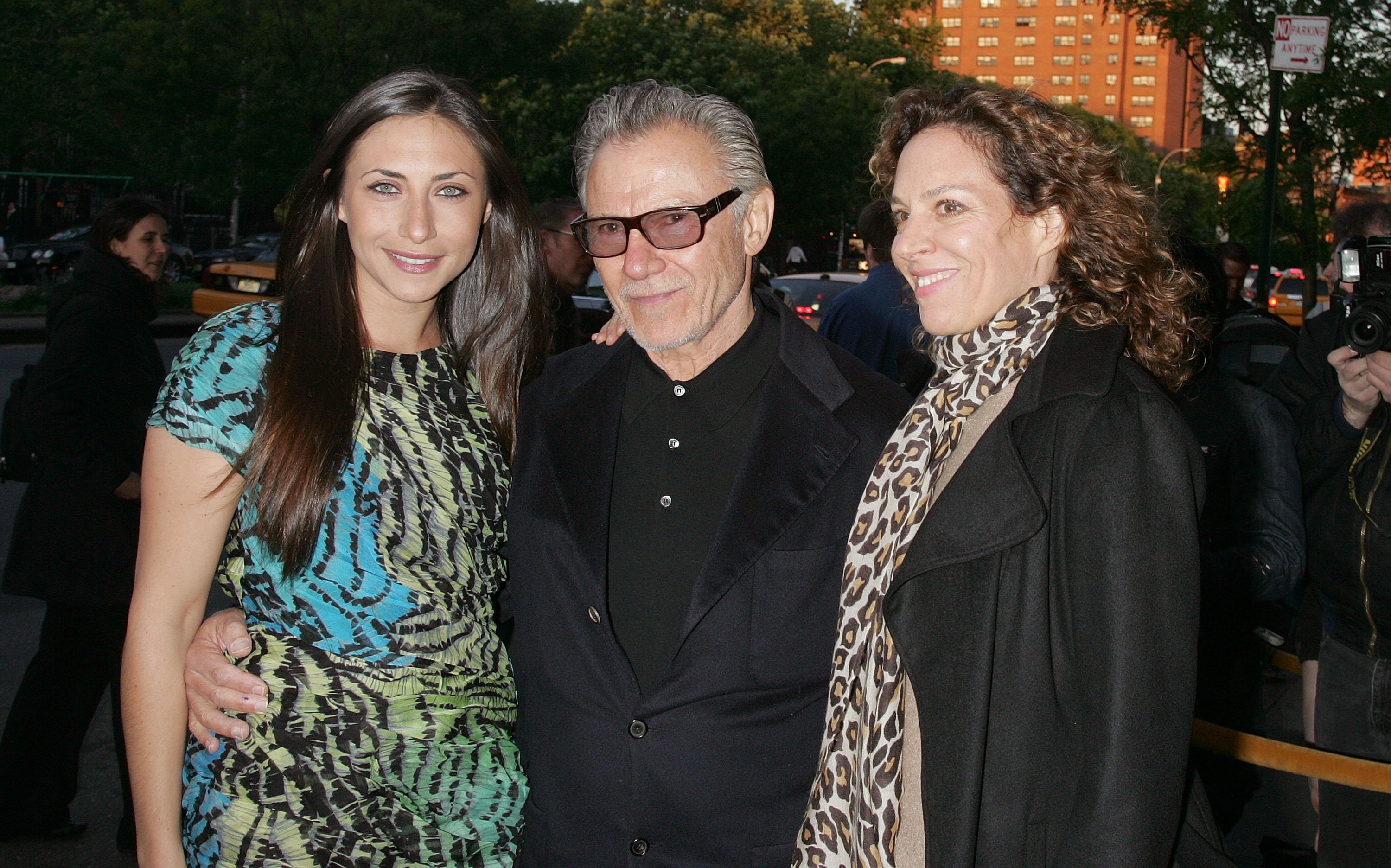 Harvey Keitel with daughter Stella Keitel (L) and Daphna Kastner attend the Holy Rollers premiere at Landmark's Sunshine Cinema on May 10, 2010 in New York City. | Photo: Getty Images