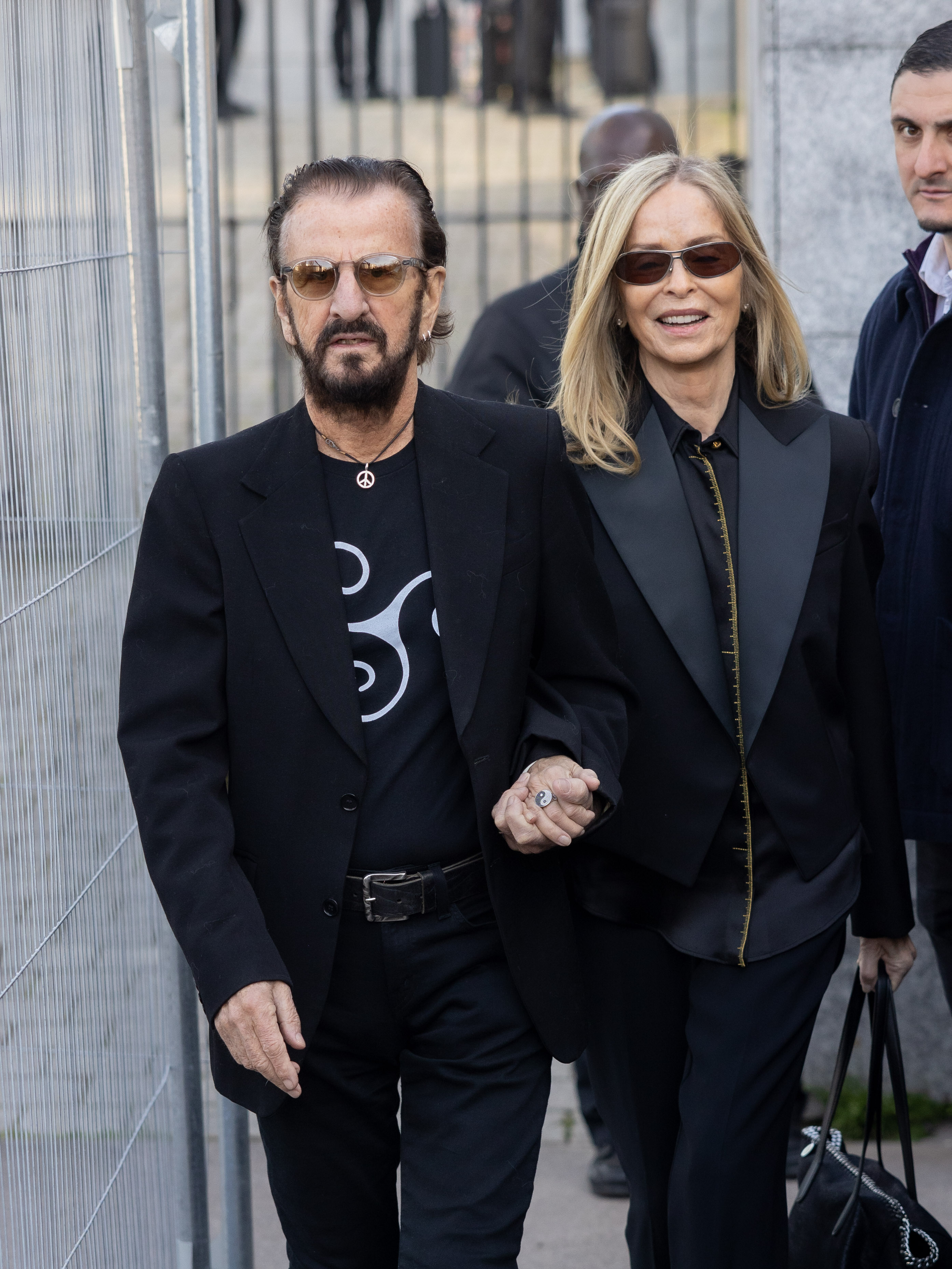 Ringo Starr and Barbara Bach at the Stella McCartney Womenswear Fall/Winter show at Paris Fashion Week on March 4, 2024, in Paris, France | Source: Getty Images